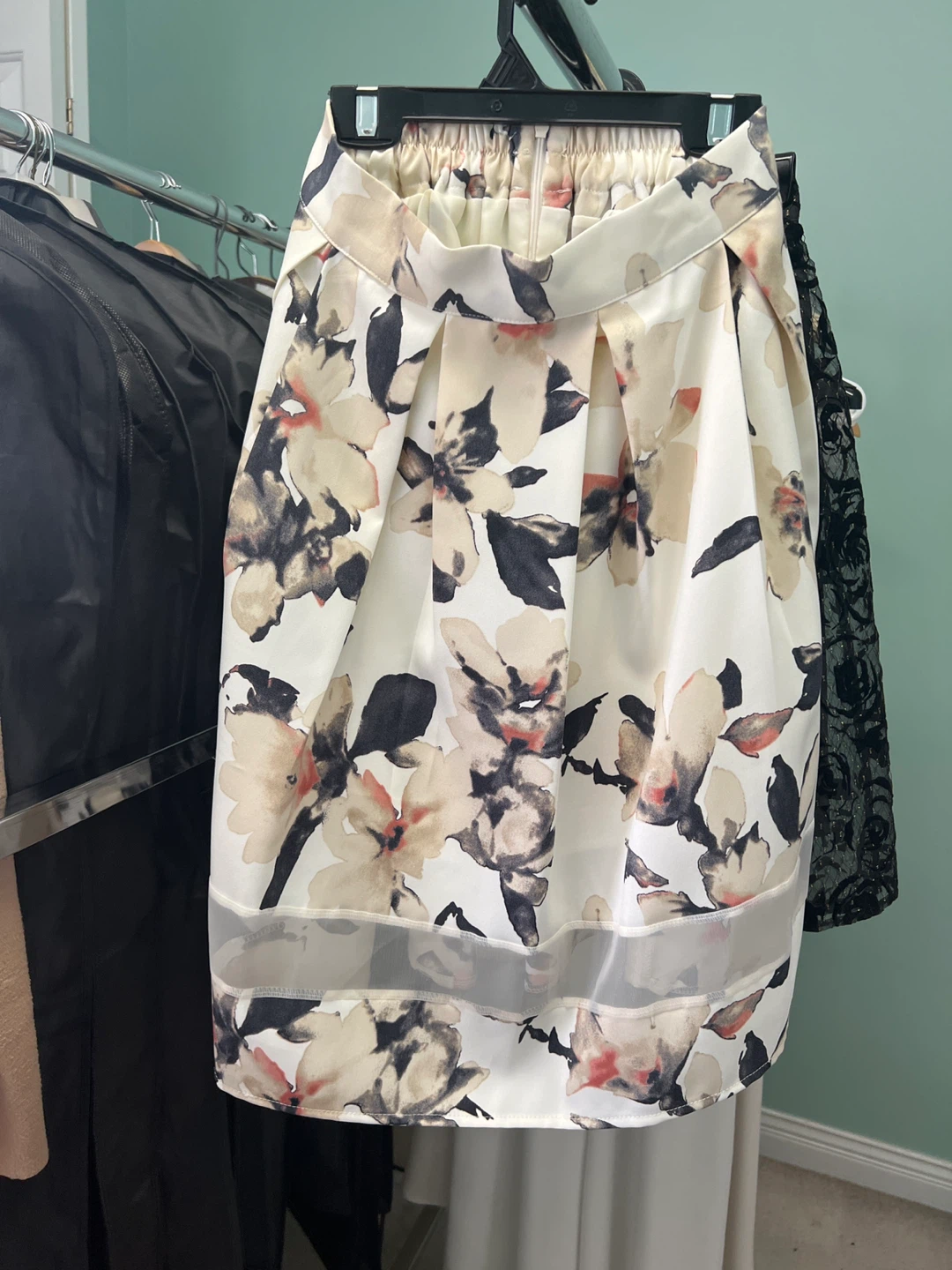G & B Floral Print Skirt