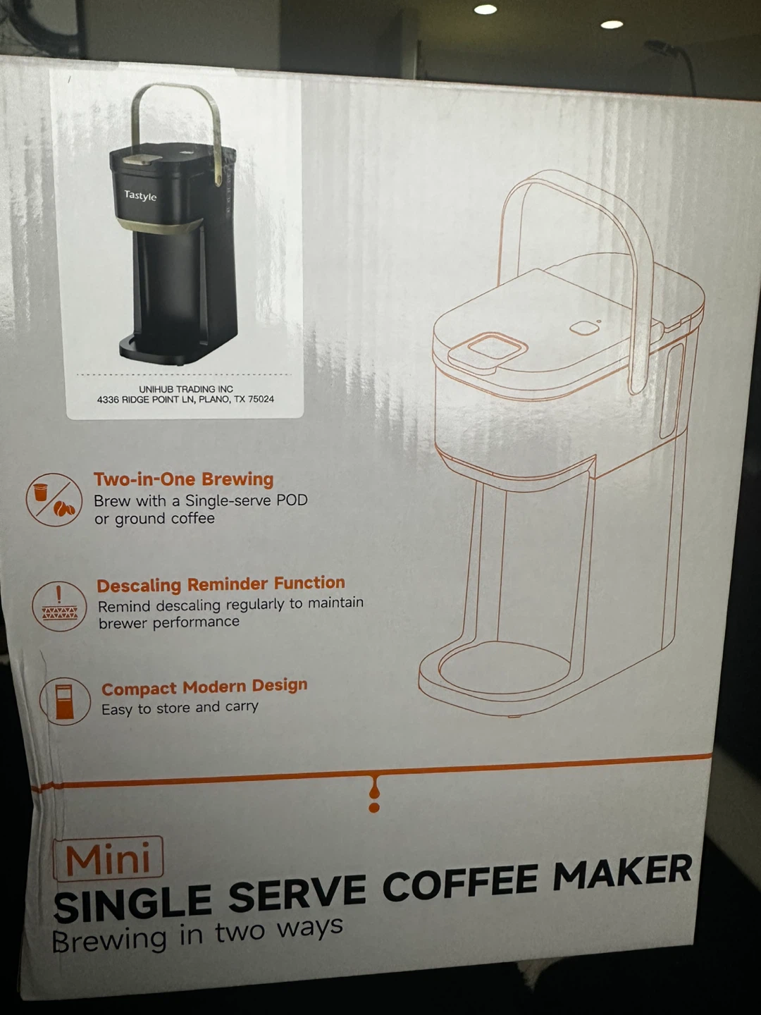 Tastyle Mini Single Serve Coffee Maker - New in Box! - photo 5