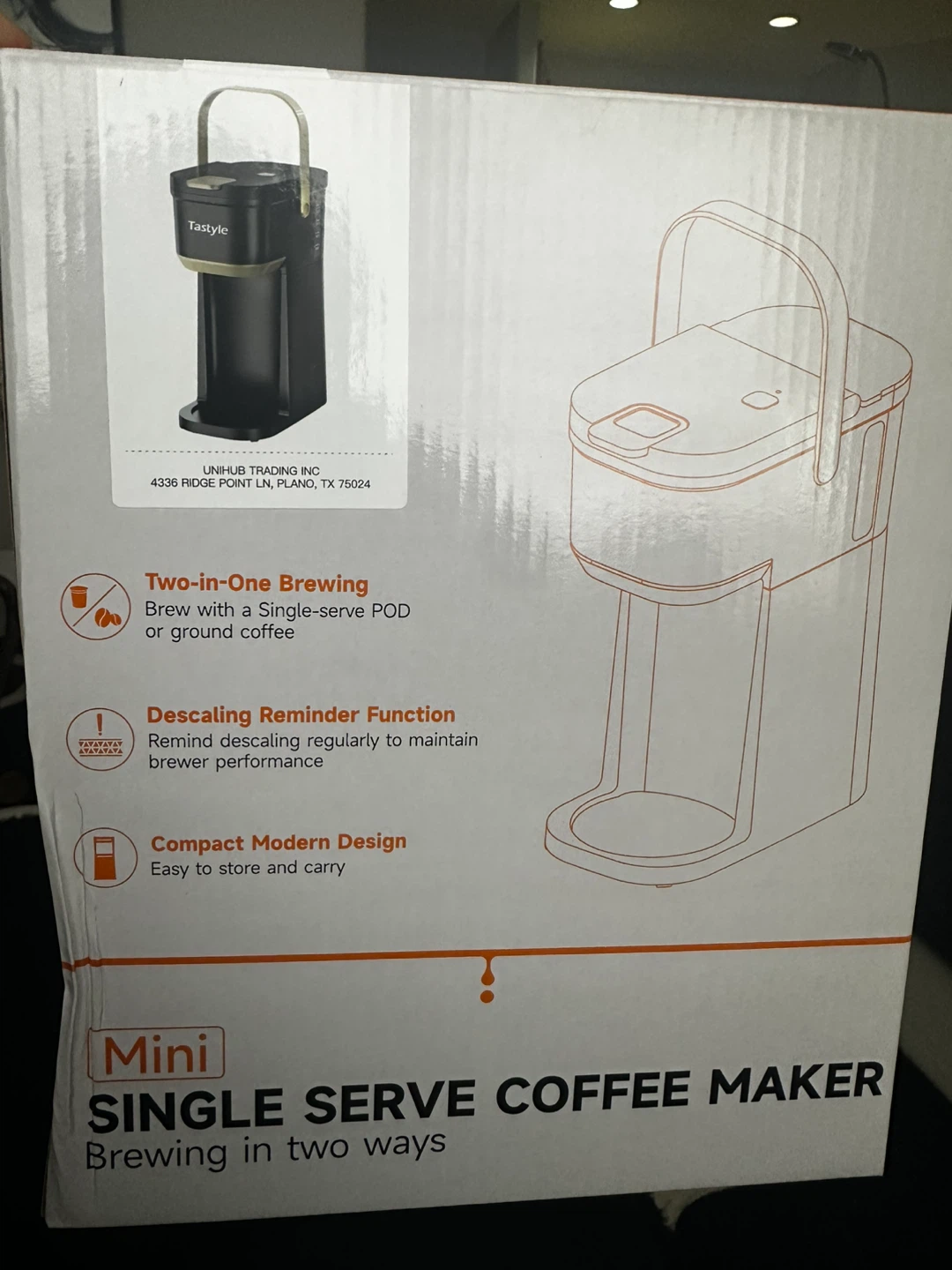 Tastyle Mini Single Serve Coffee Maker - New in Box!