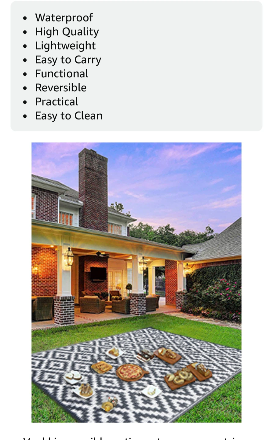 Reversible Indoor/Outdoor Mat (4'x6') - photo 5