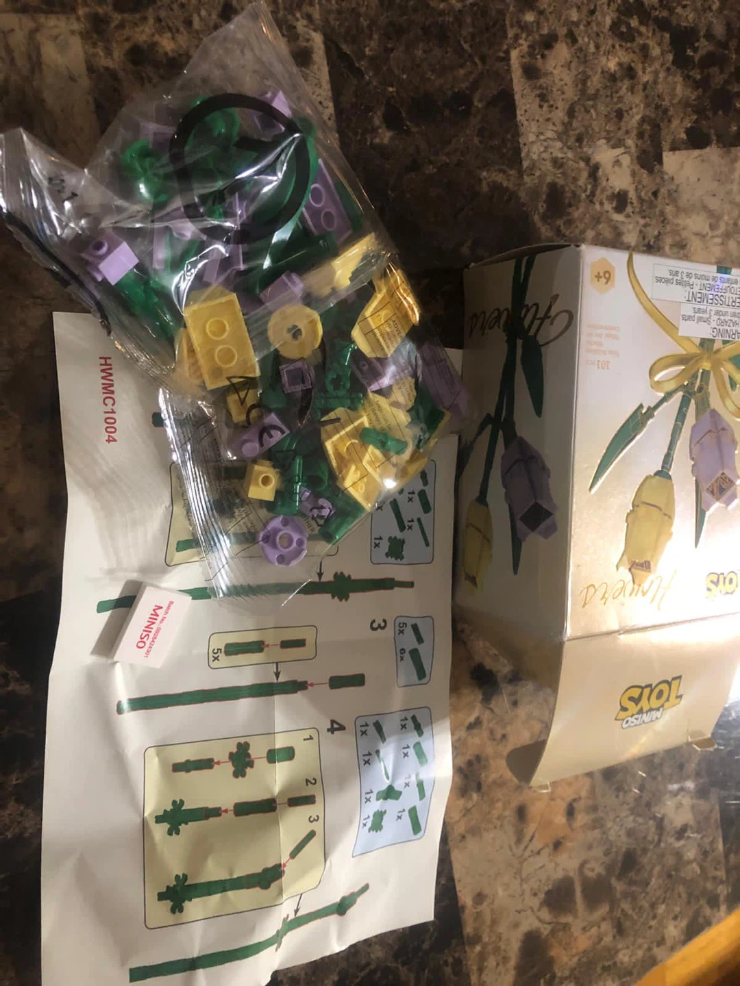 Miniso Toys Flowers Tulip Building Blocks (New) - photo 3