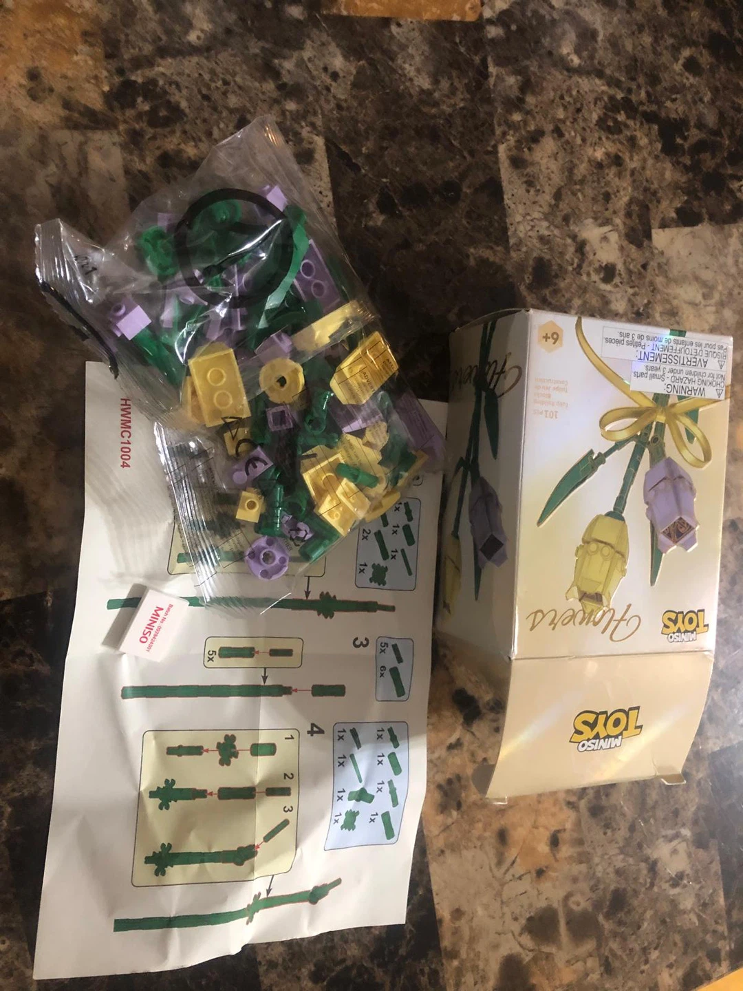Miniso Toys Flowers Tulip Building Blocks (New) - photo 2