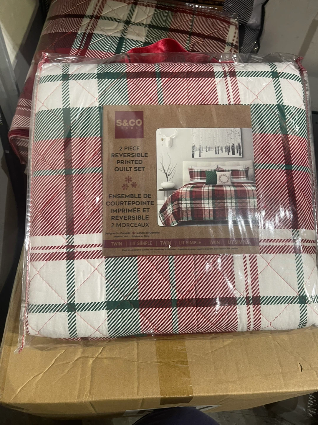 S&Co Home Twin Quilt Set - New! - photo 2
