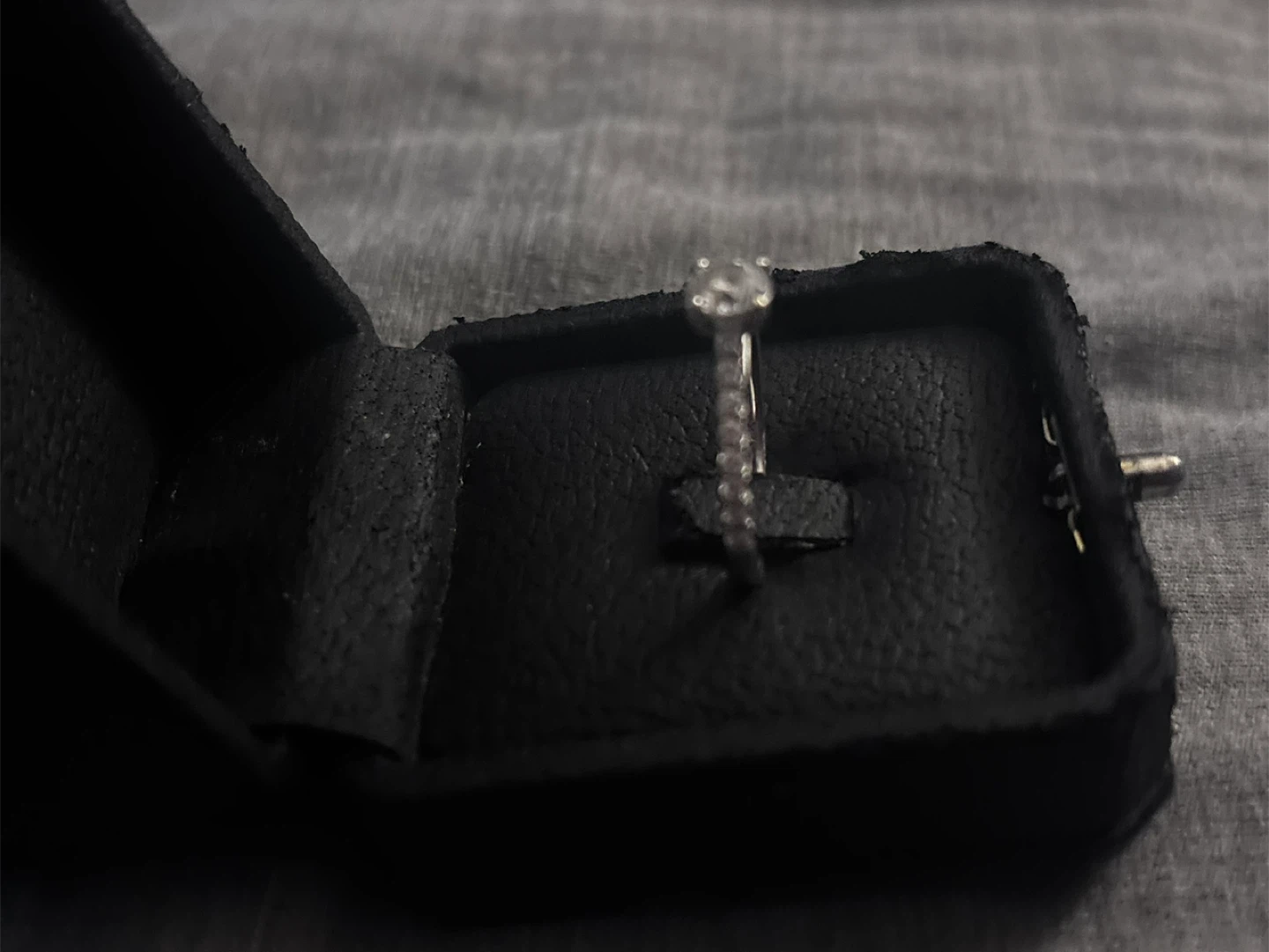 Diamond Engagement Ring 14K white Gold - photo 3