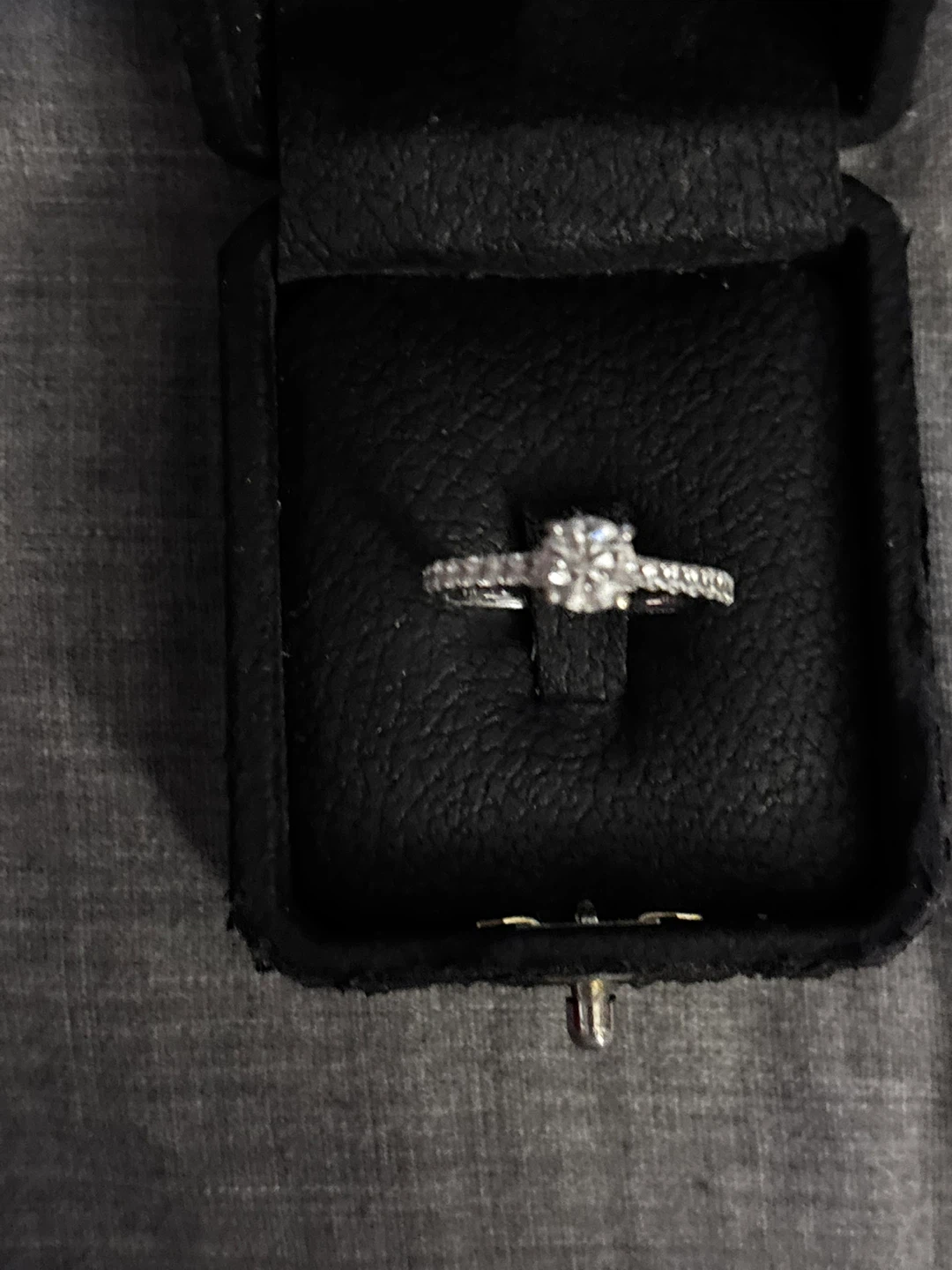Diamond Engagement Ring 14K white Gold