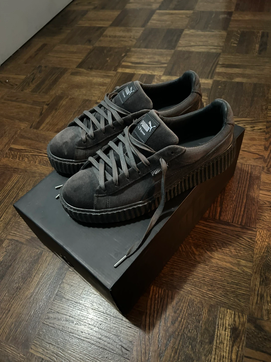 Puma x Rihanna Creeper Velvet Glacier Gray-  Mens 10