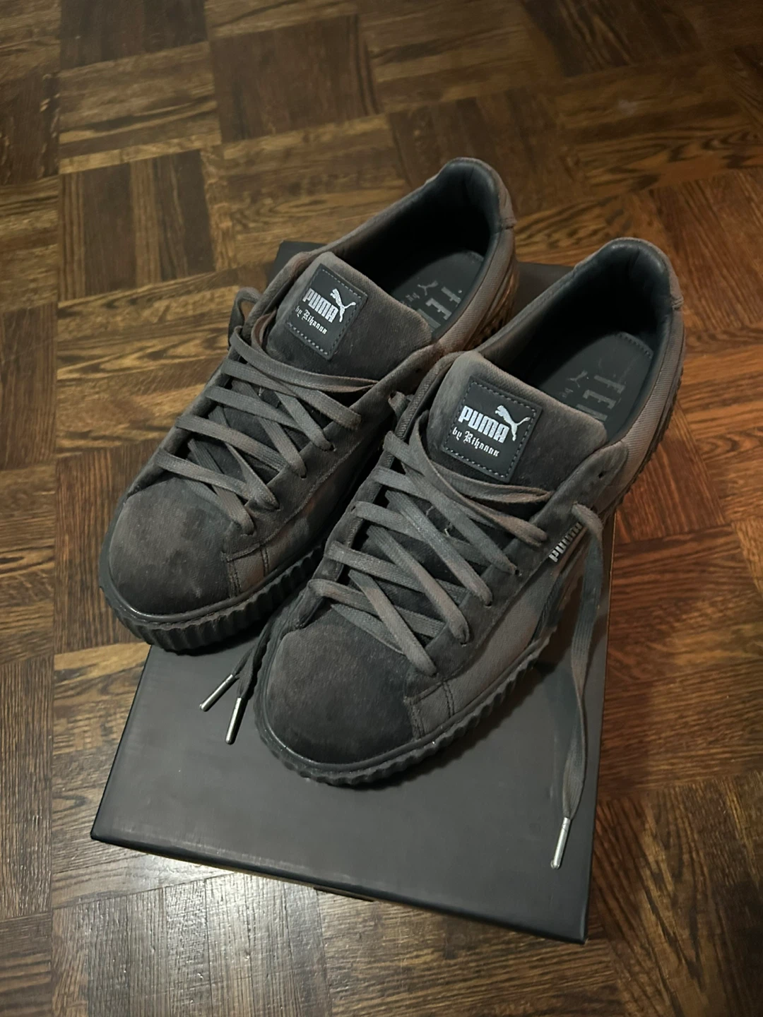 Puma x Rihanna Creeper Velvet Glacier Gray-  Mens 10 - photo 2