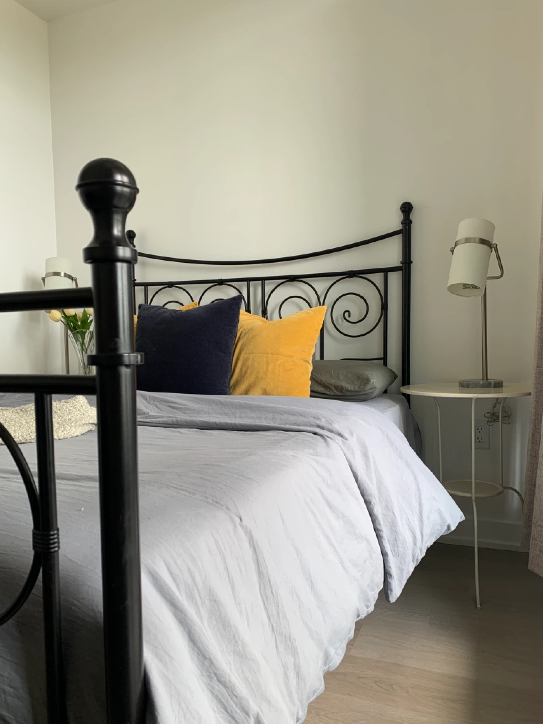 Metal Bed Frame - Black w mattress - photo 3