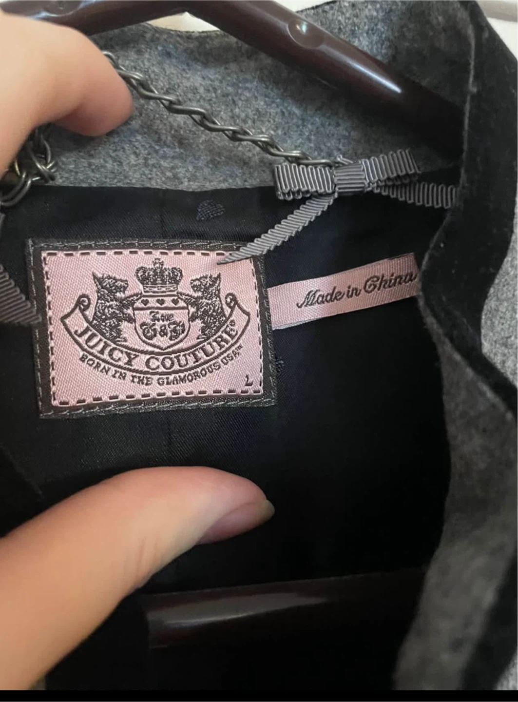 Juicy Couture Grey Jacket Size L - photo 3