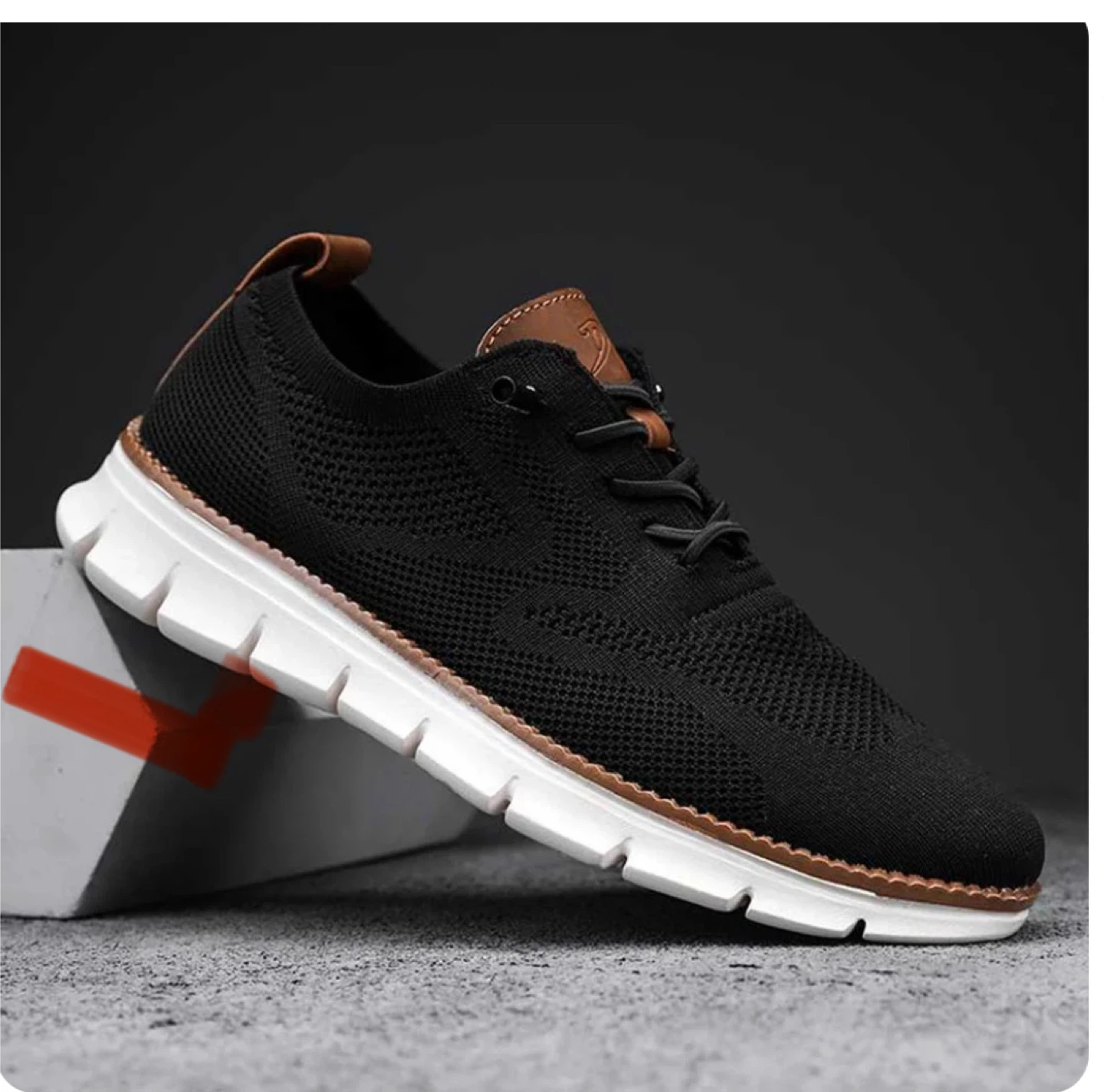 Breeze Men's Black Casual Shoes