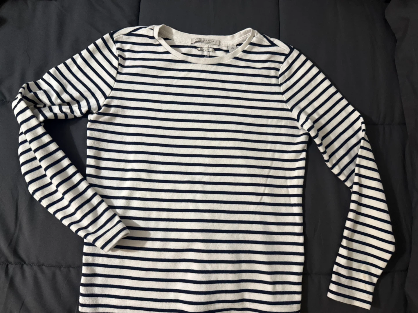 Scotch & Soda Striped Long Sleeve Top - Size P