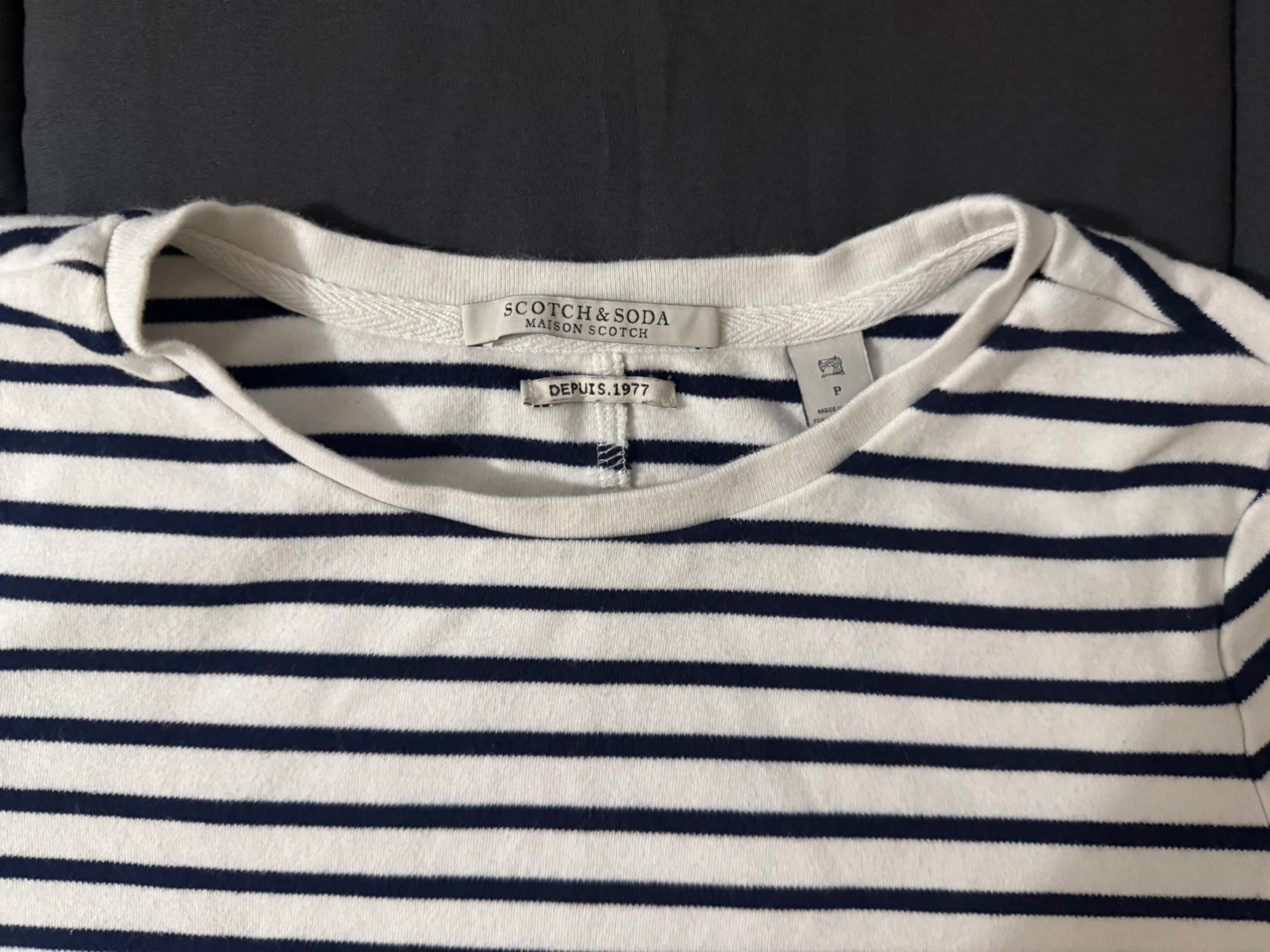 Scotch & Soda Striped Long Sleeve Top - Size P - photo 2