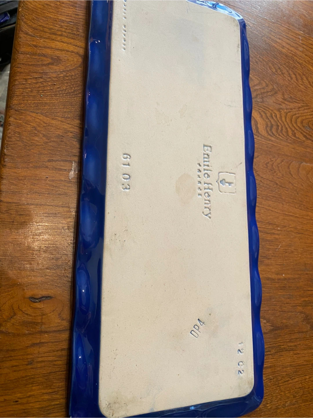 Emile Henry France Blue Platter - photo 2