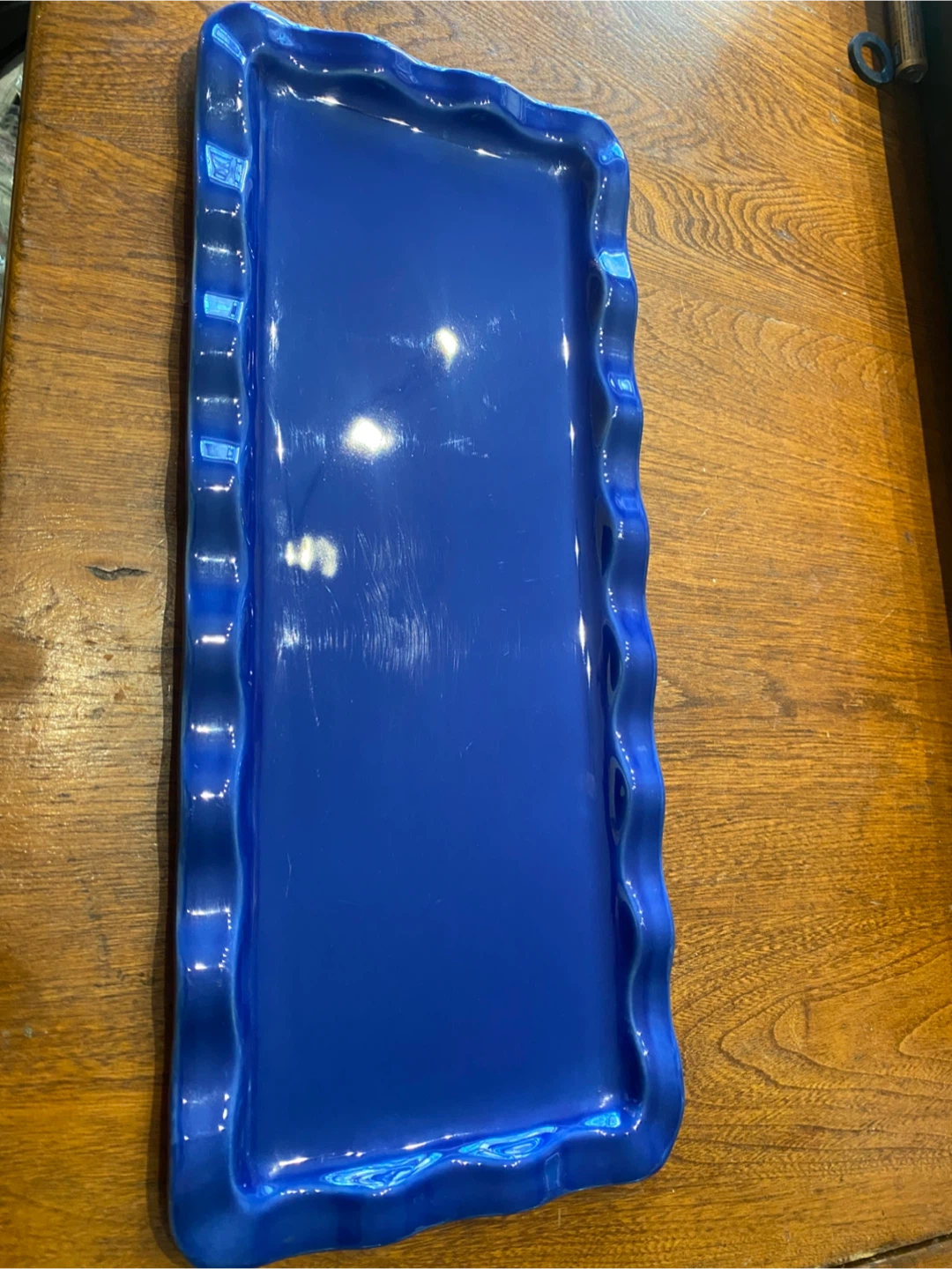 Emile Henry France Blue Platter