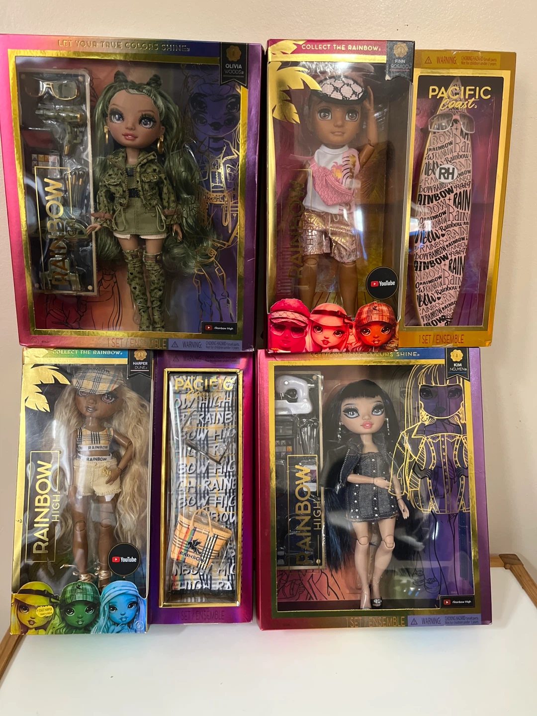 Rainbow High Dolls - Olivia, Finn, Harper, Kim