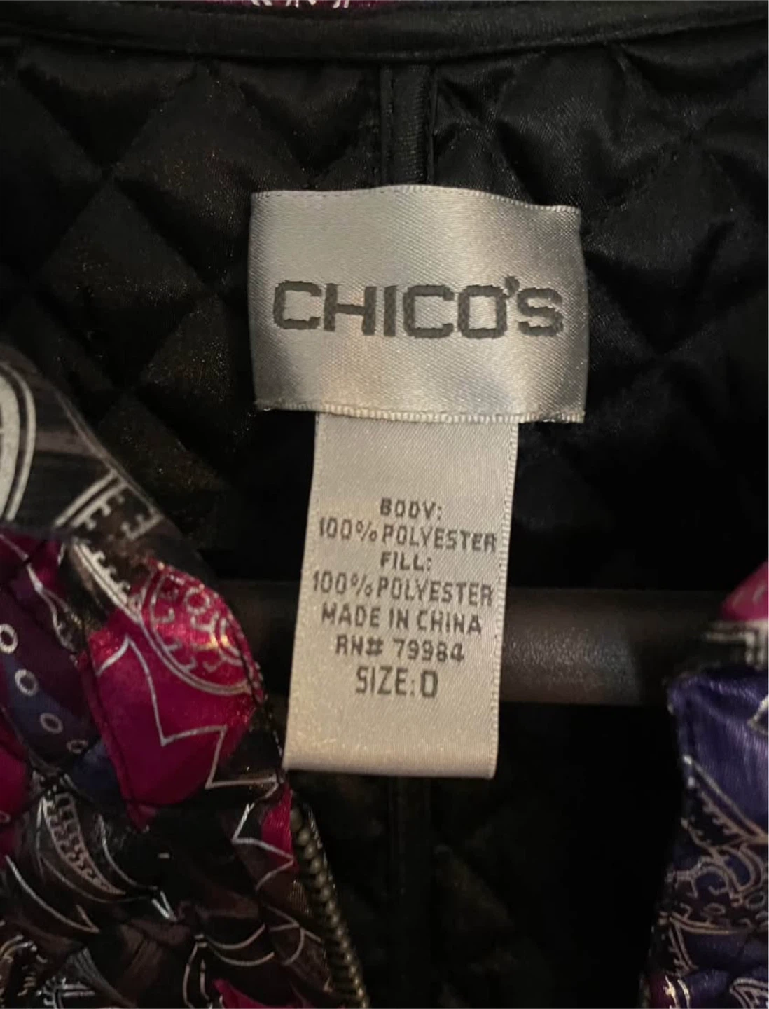 Chico's Size 0 Quilted Jacket - photo 2
