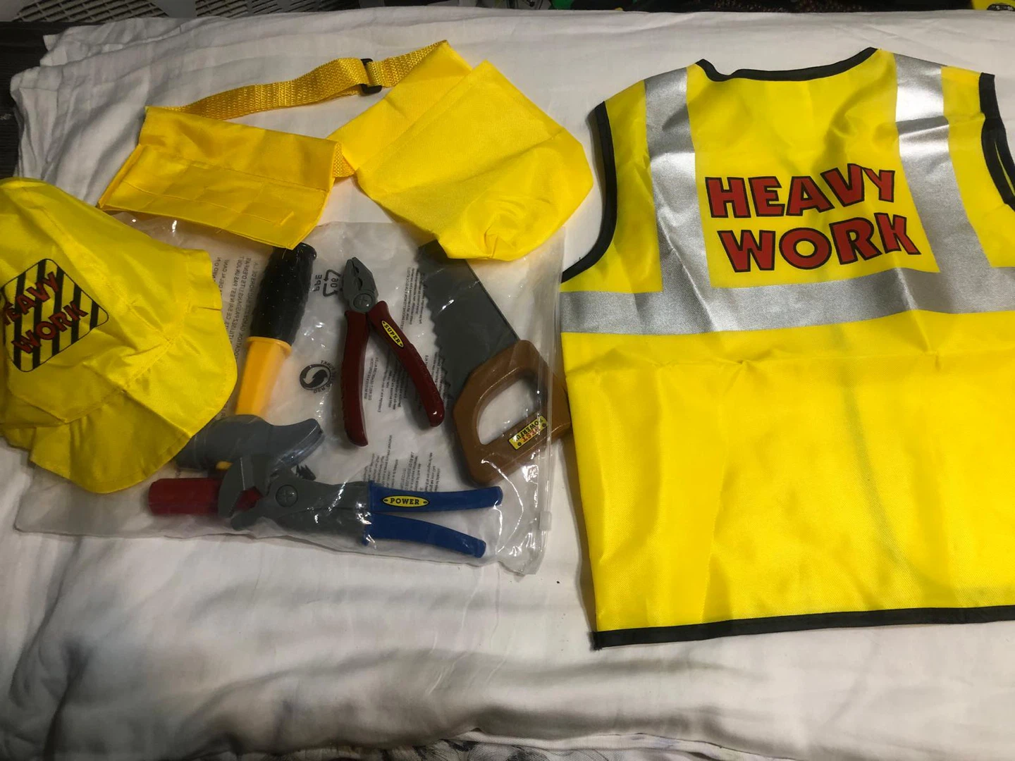 NEW-Kids Construction Worker Costume - New - photo 4