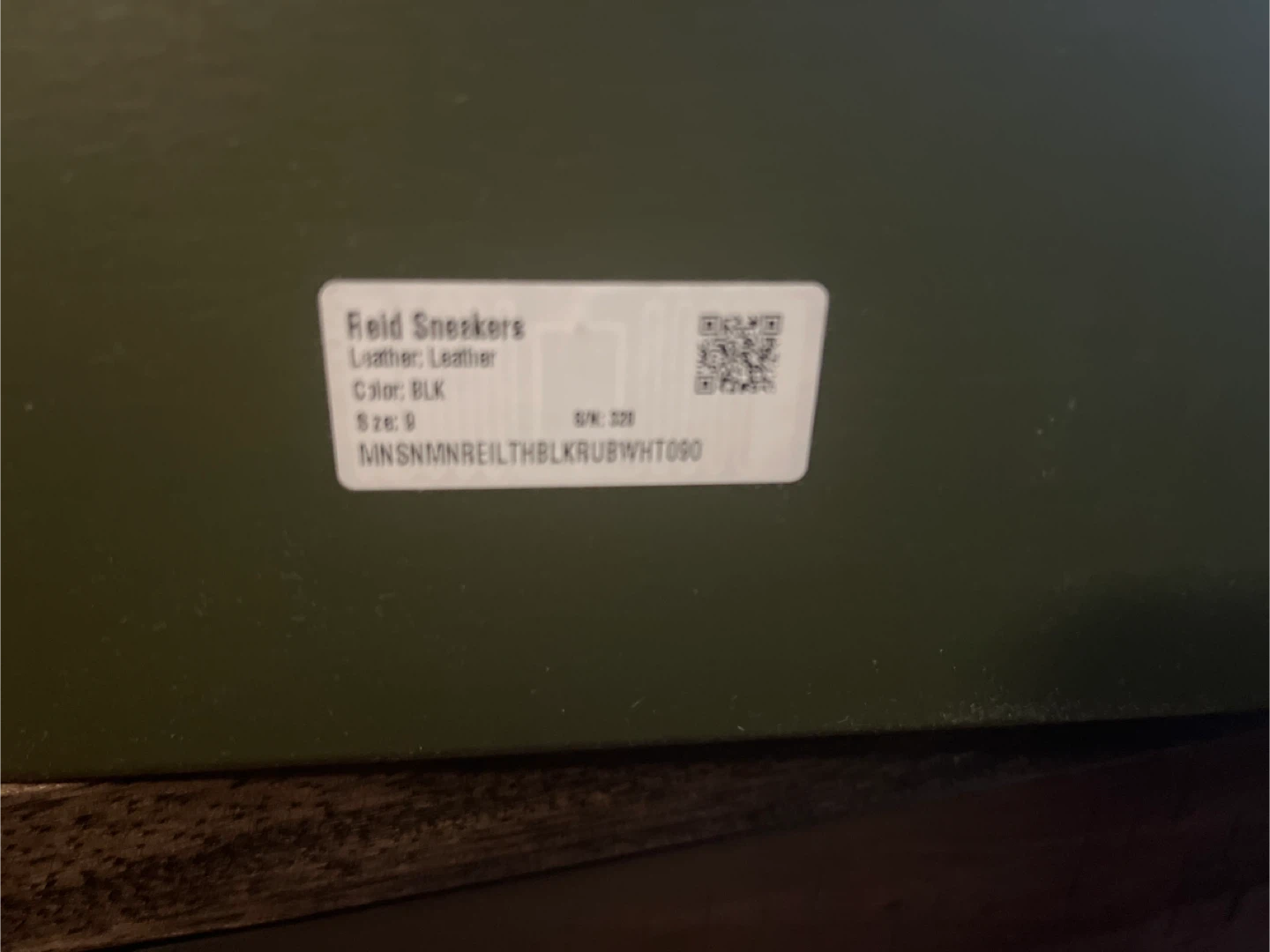 Reid Sneakers Leather Black Size 9