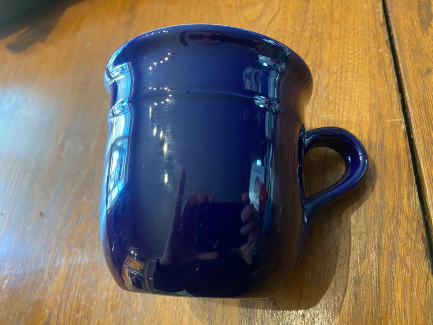 Emile Henry  cobalt blue coffee mug