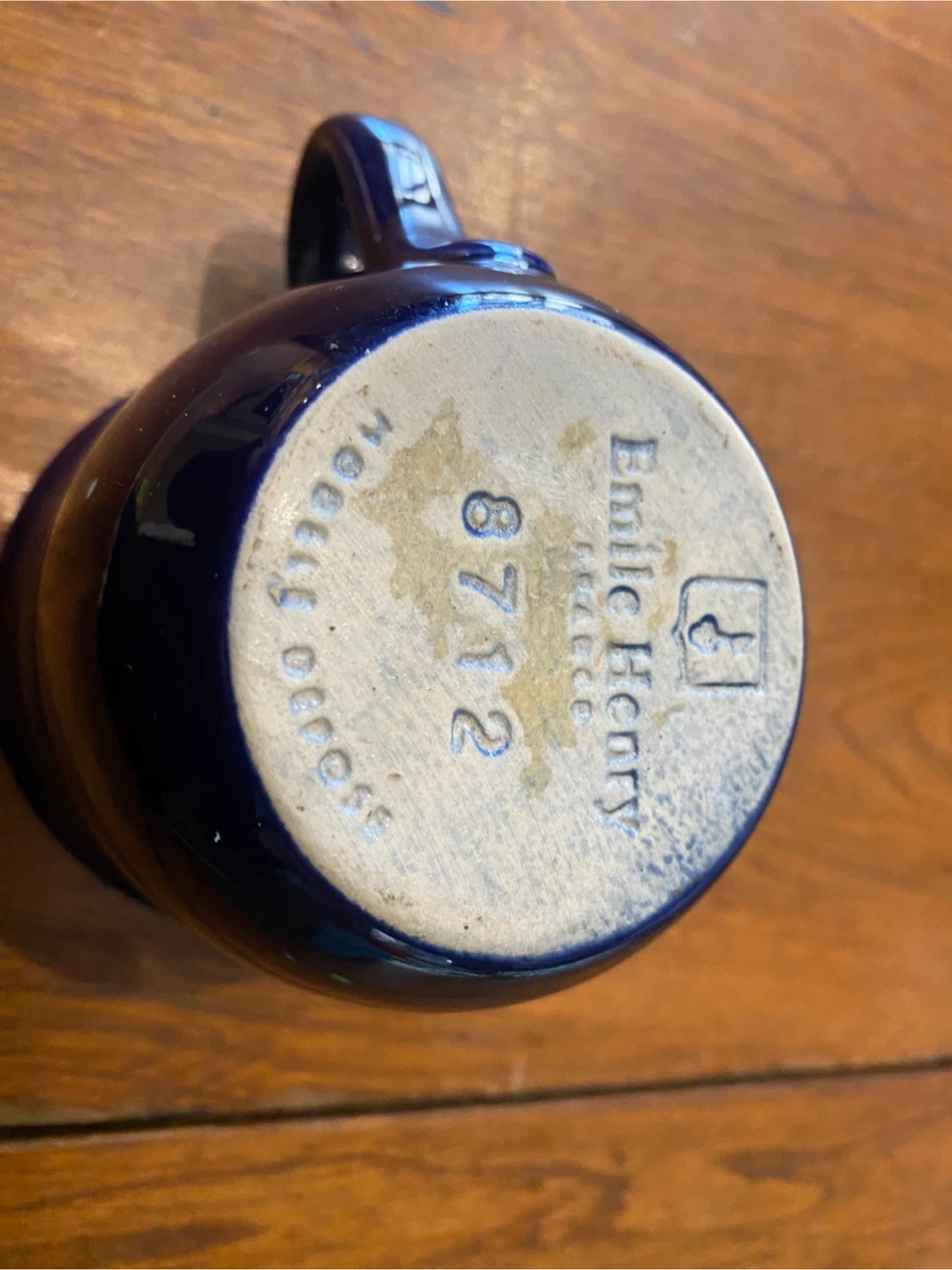 Emile Henry  cobalt blue coffee mug - photo 2