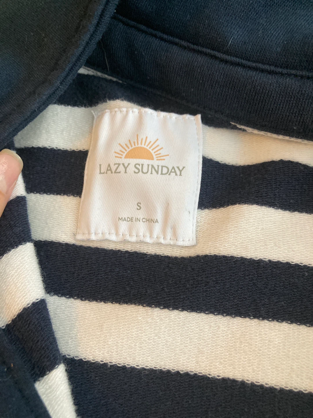 Lazy Sunday Striped Pullover - Size Small - photo 2