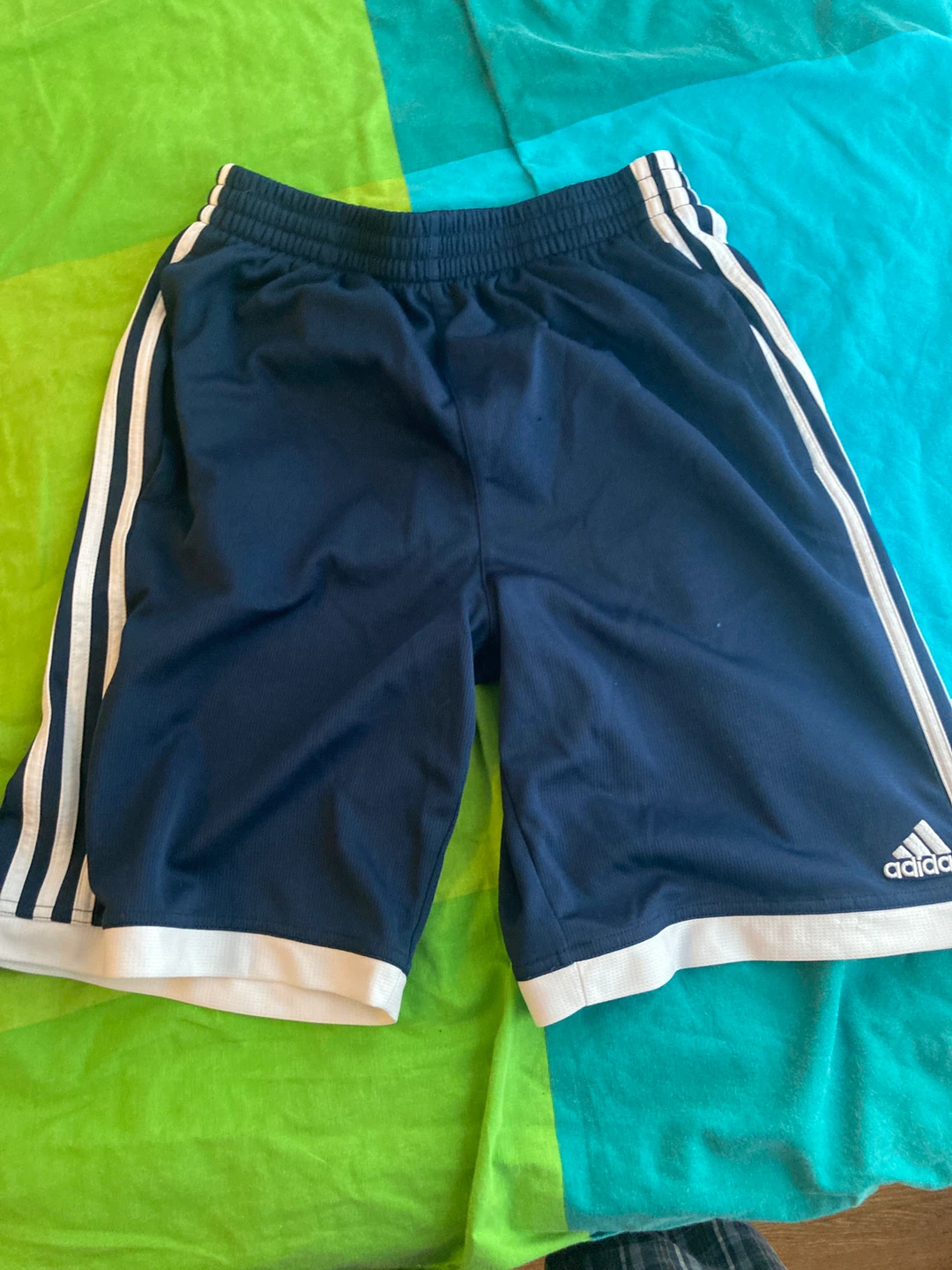 Adidas Navy Blue Athletic Shorts - Size L - photo 3