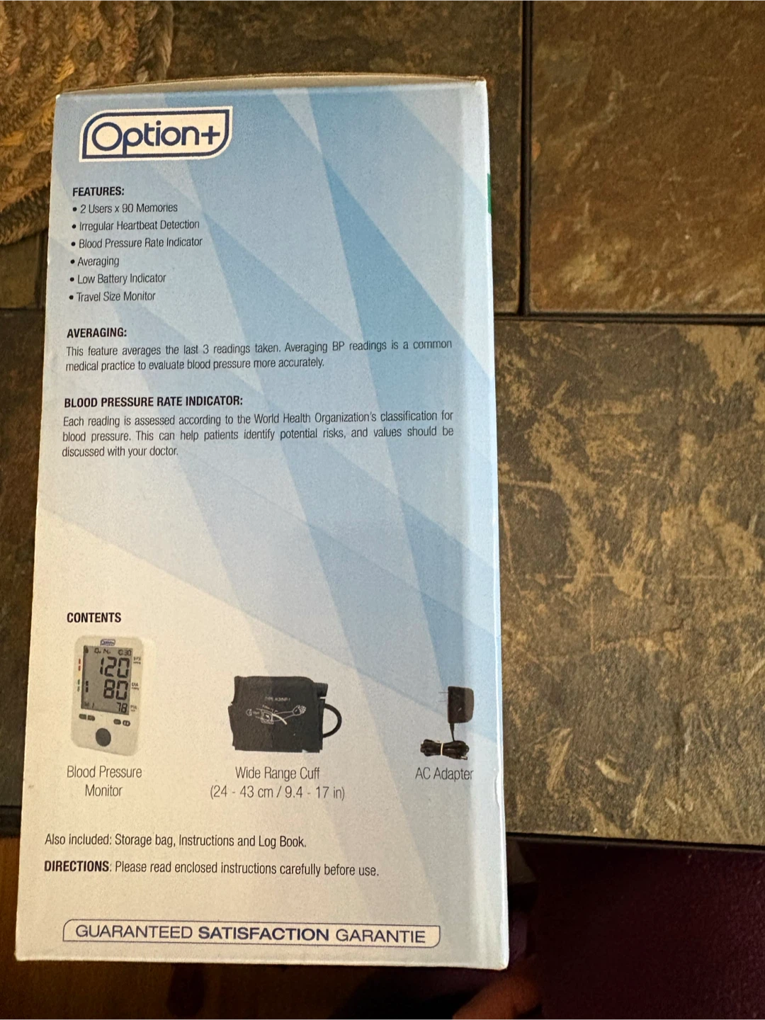 Option+ Easy Viewing Blood Pressure Monitor - photo 2
