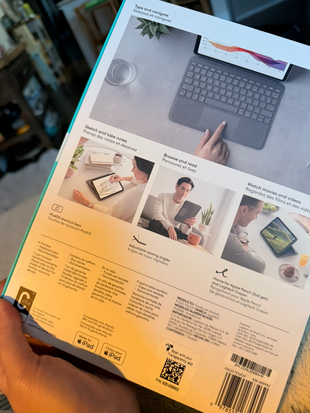 Logitech Folio Touch iPad Air 4th & 5th Gen Keyboard Case - photo 5
