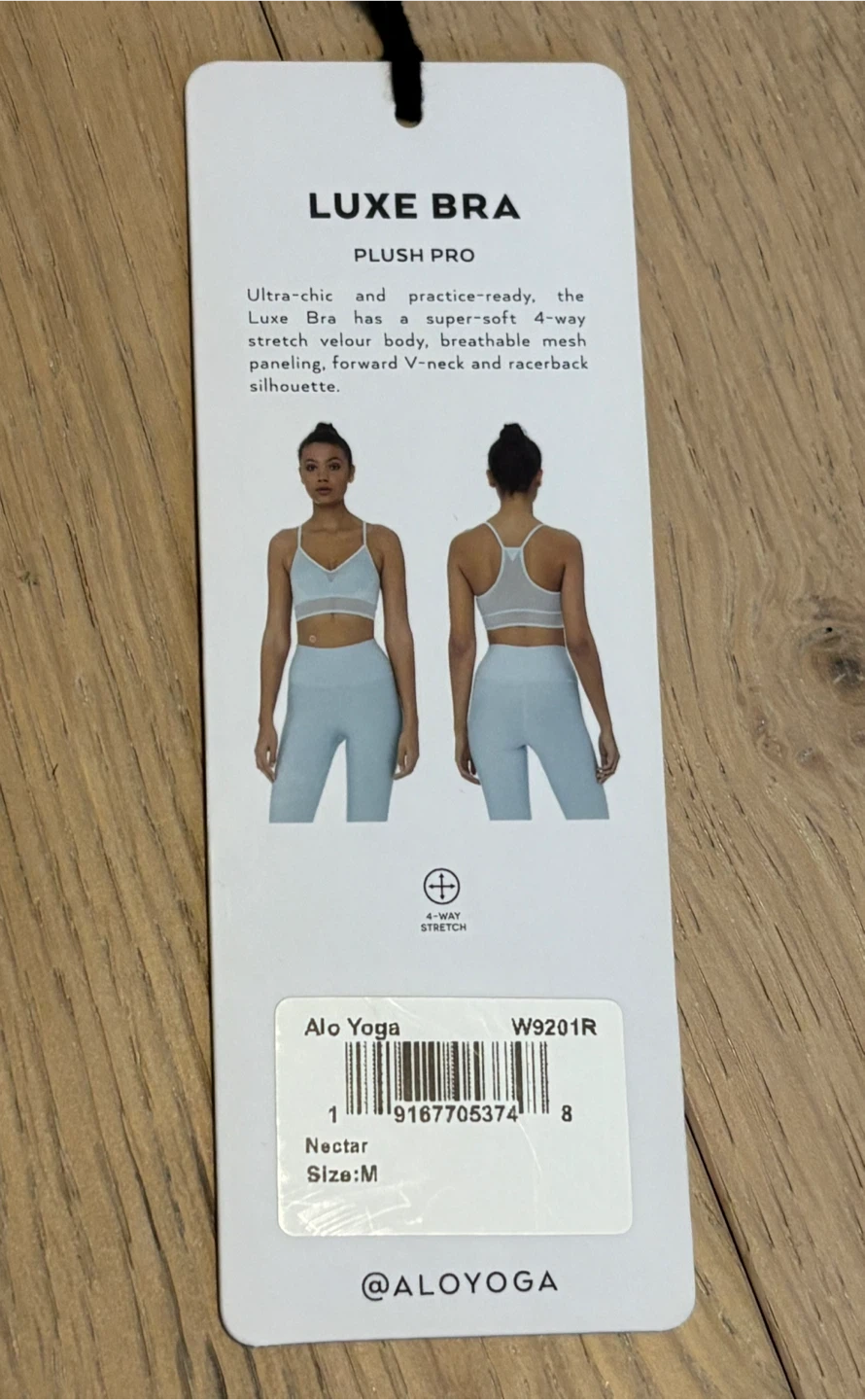 Alo Yoga Velvet Luxe Sports Bra, Light Pink. Size Medium. NWT - photo 4