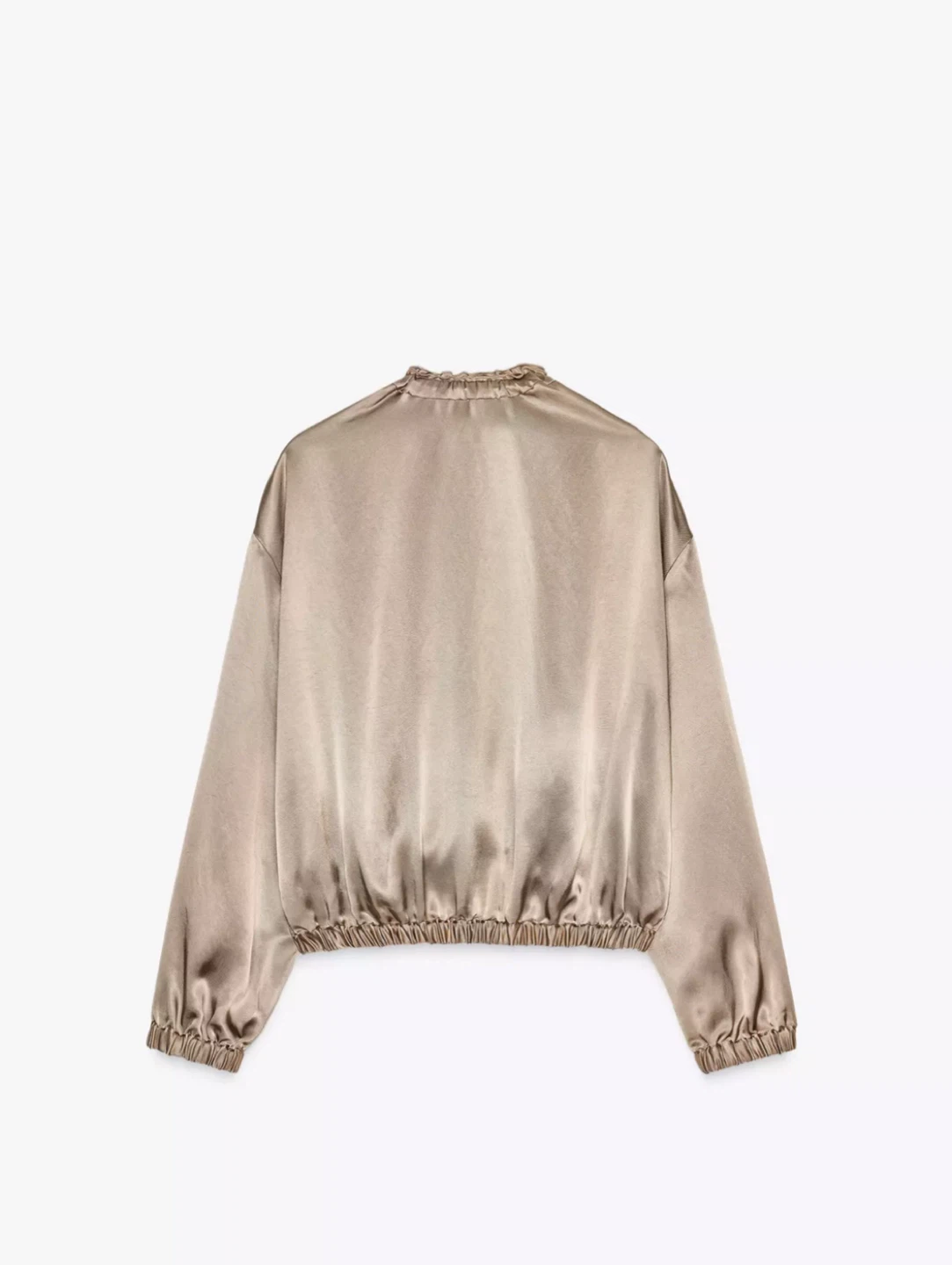 Zara Satin Effect Bomber Jacket - photo 2