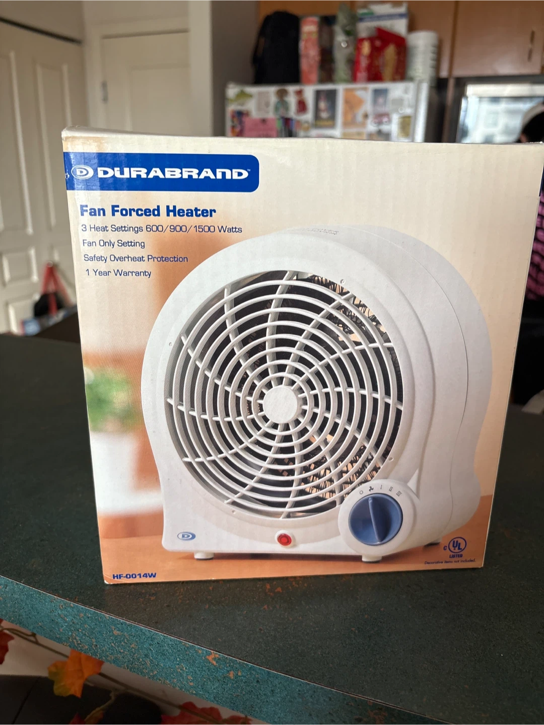 DURABRAND Fan Forced Heater - 3 Heat Settings