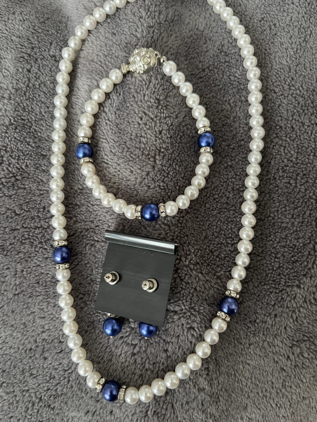 Pearl Necklace, Bracelet & Earring Set - photo 2
