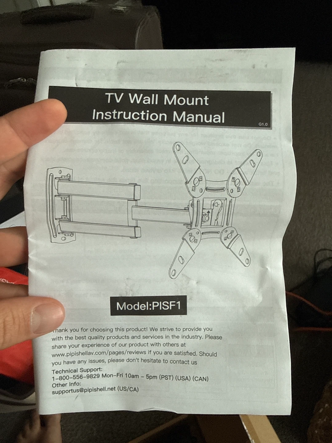 Full Motion TV Wall Mount - PISF1 - photo 4