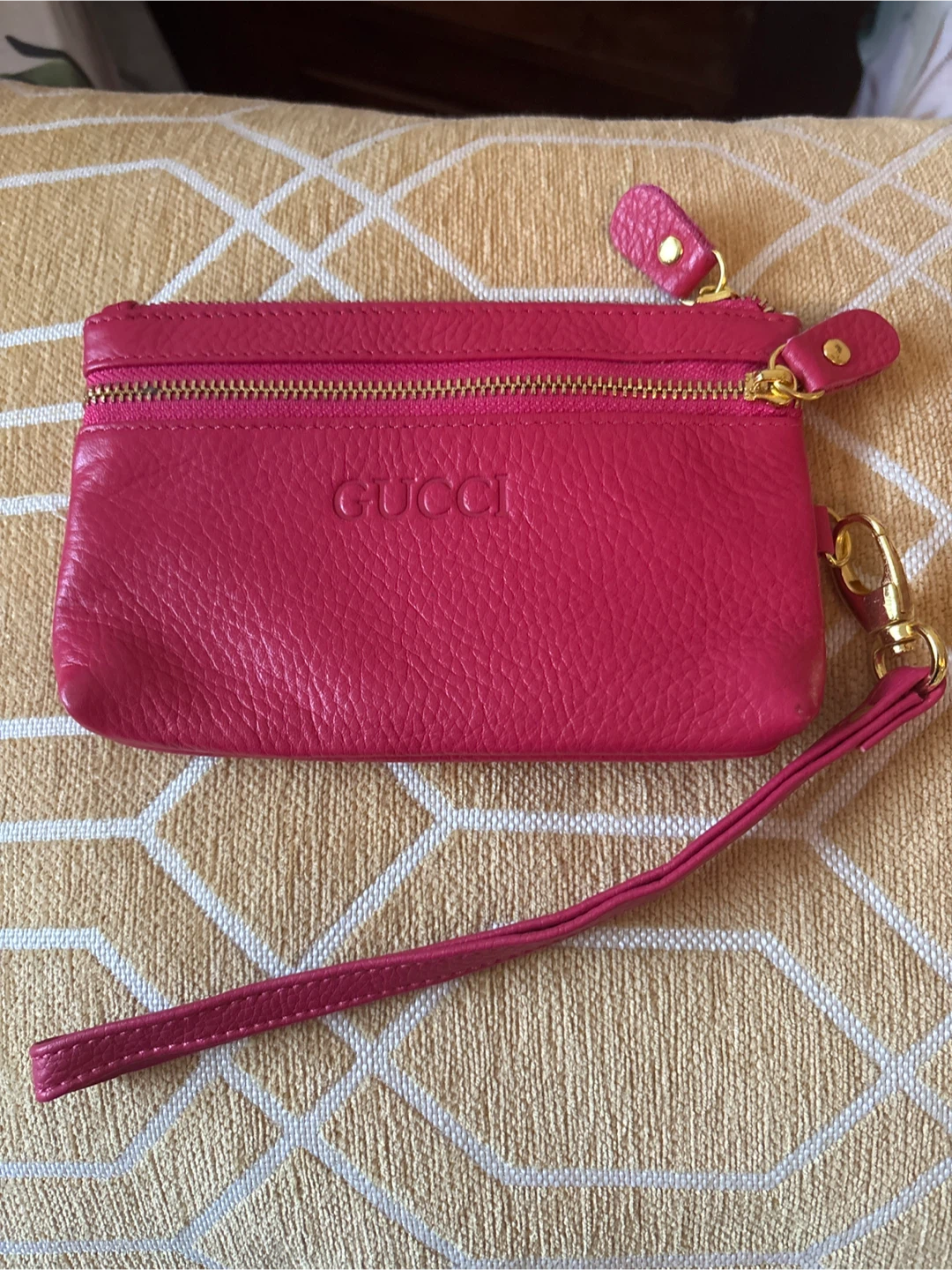 Gucci Leather Wristlet