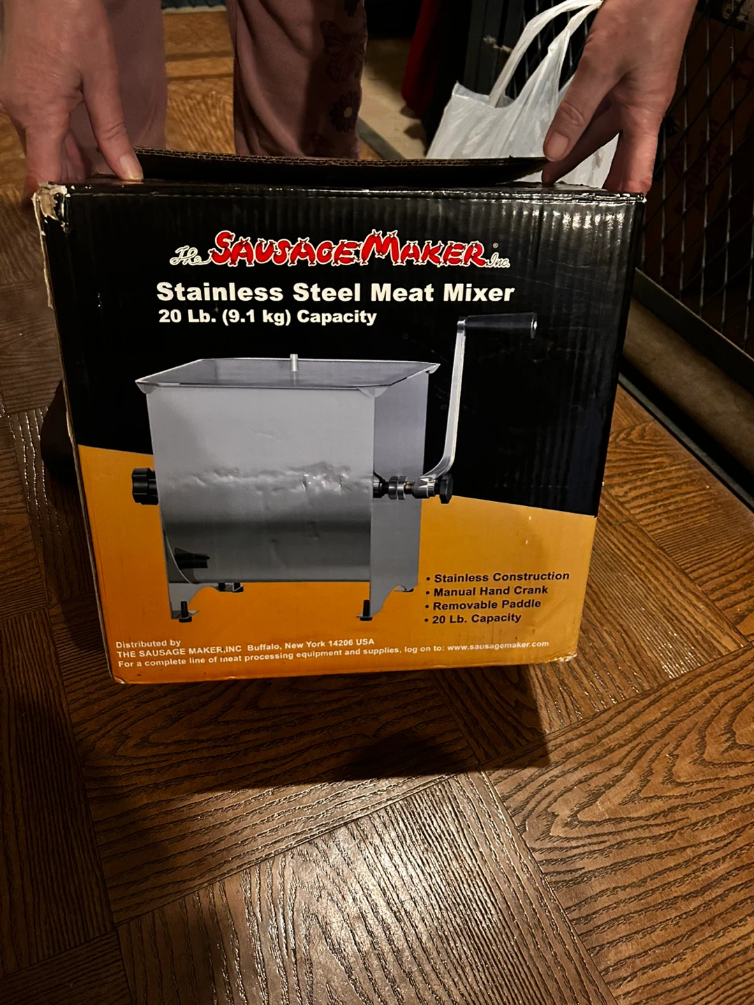 The Sausage Maker Stainless Steel Meat Mixer - 20lb