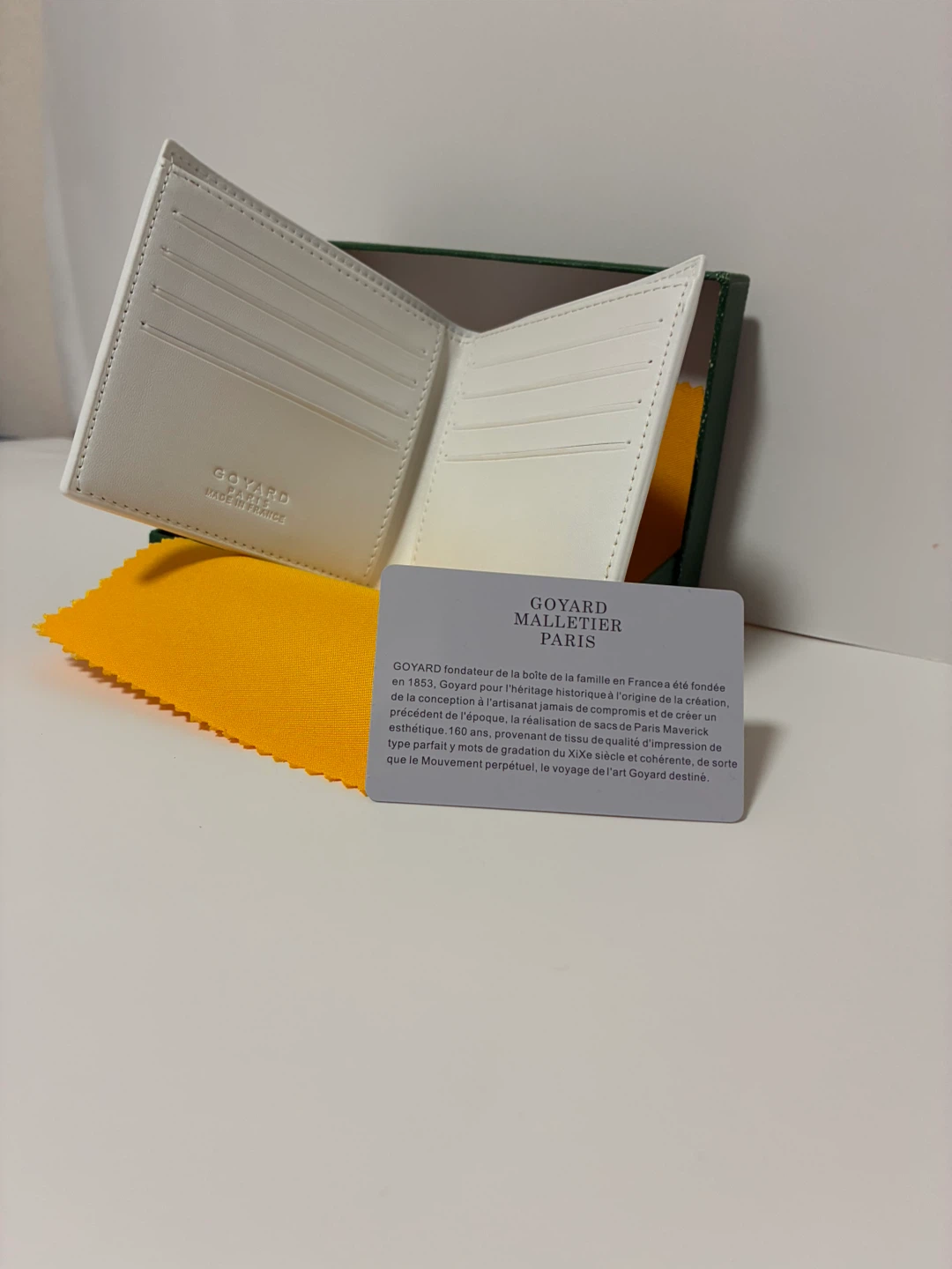 Goyard White Wallet