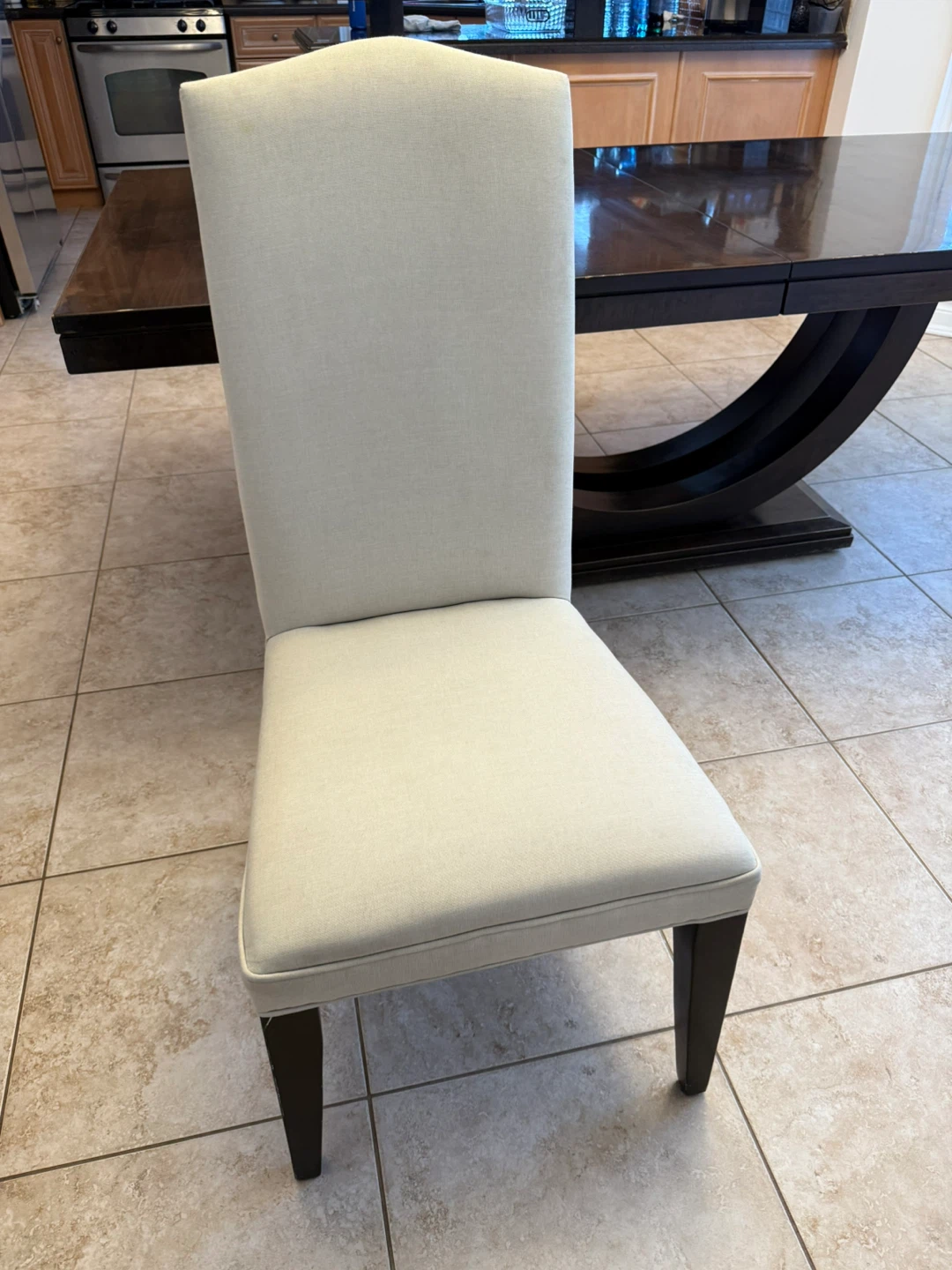 Dining Table with 8 Chairs - beige - photo 5