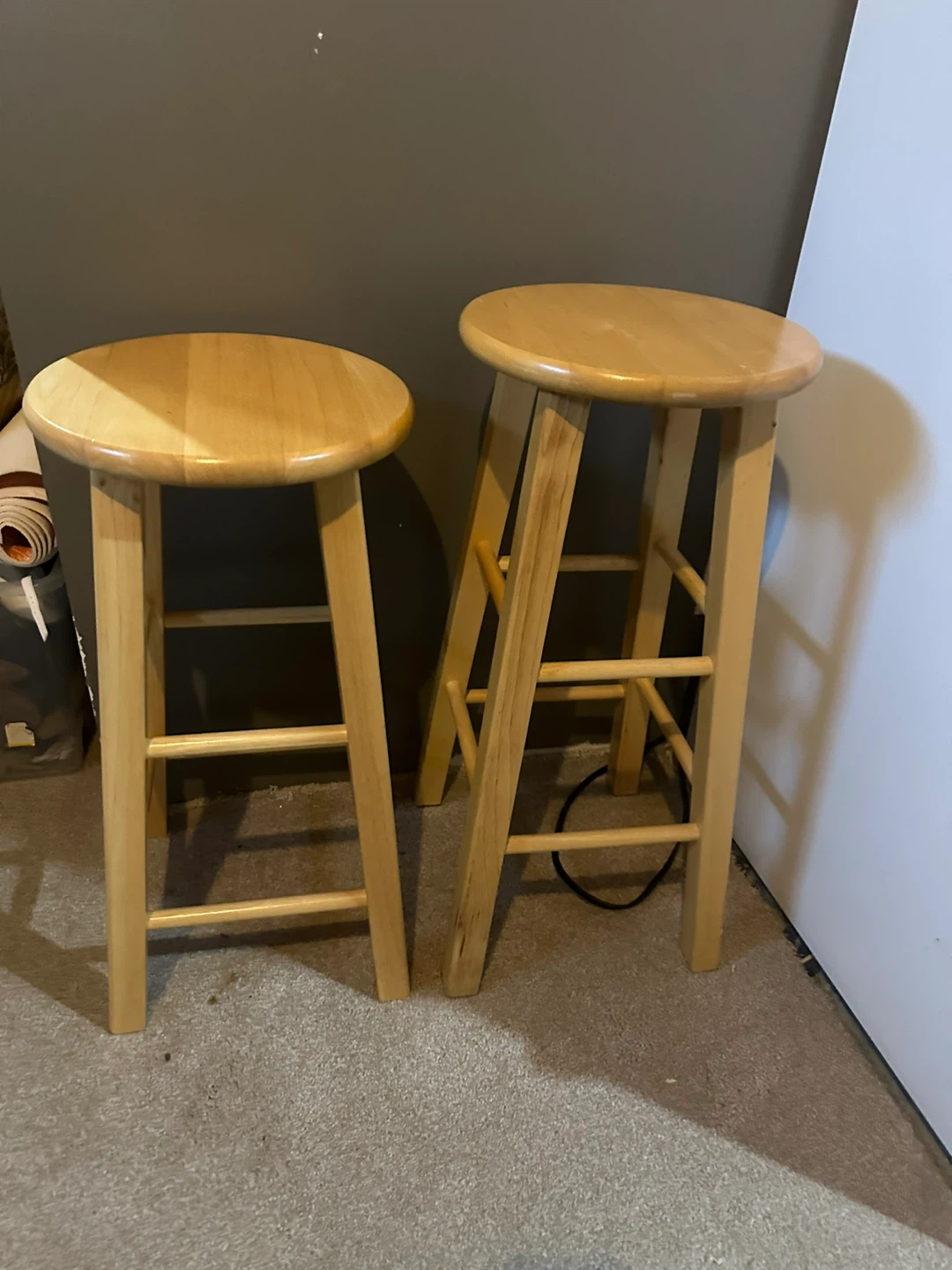 Bar Stools Two Wooden Classic Stools - photo 3