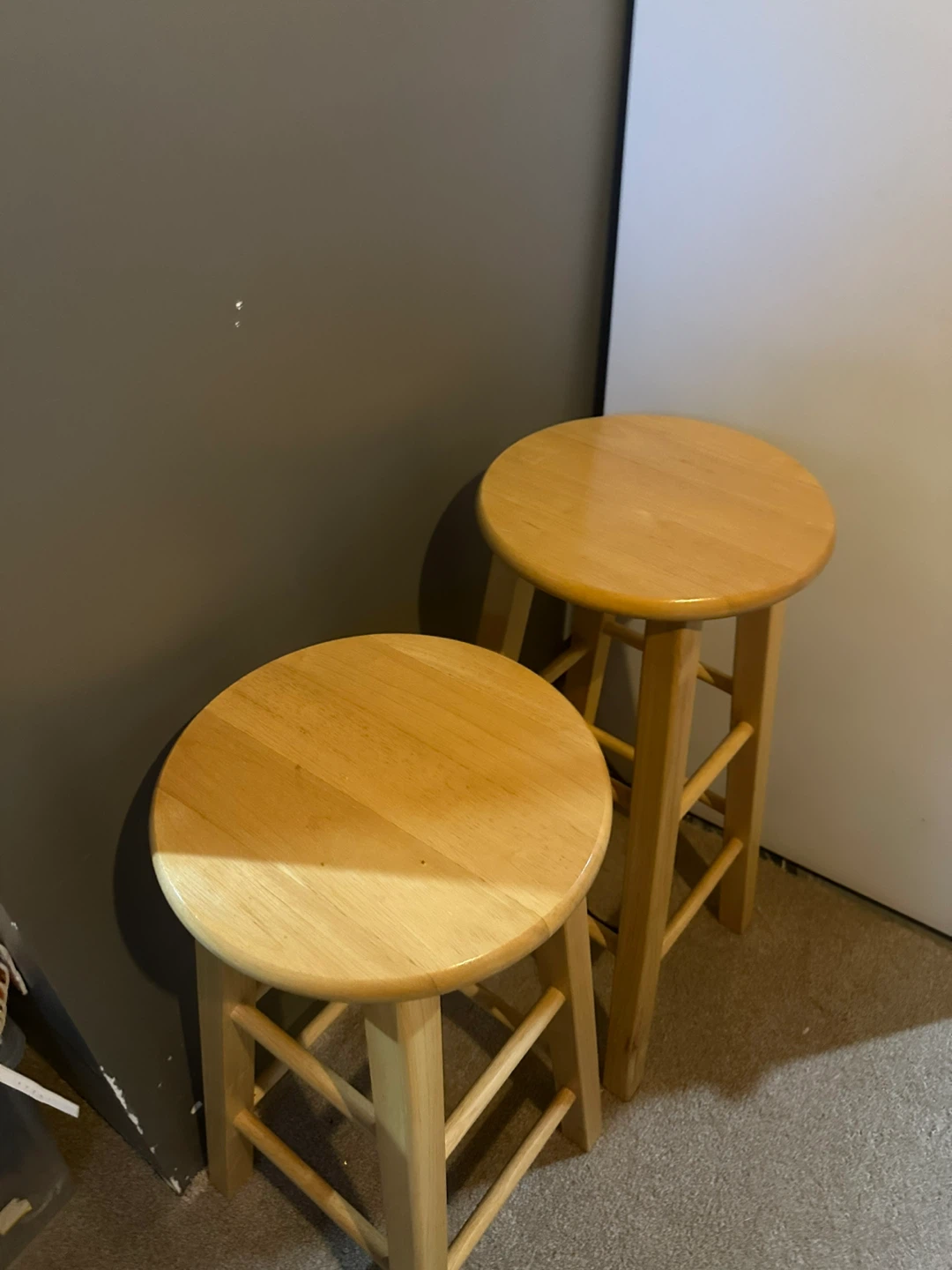 Bar Stools Two Wooden Classic Stools - photo 4