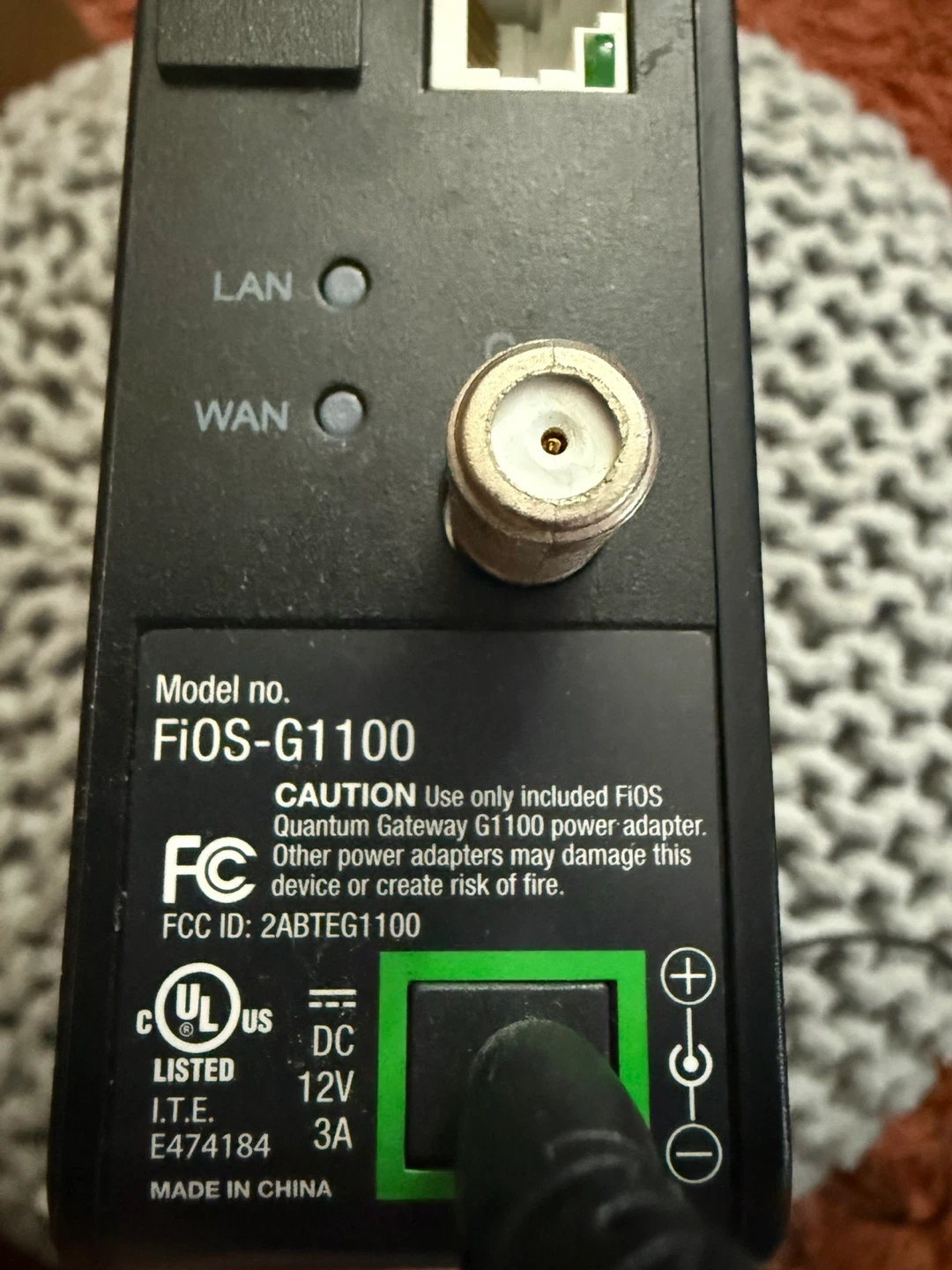 Verizon Fios G-1100 Router - photo 3