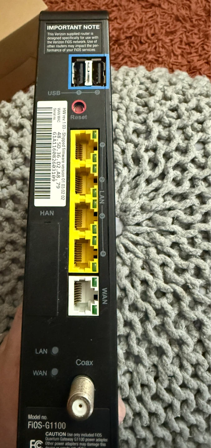 Verizon Fios G-1100 Router - photo 2