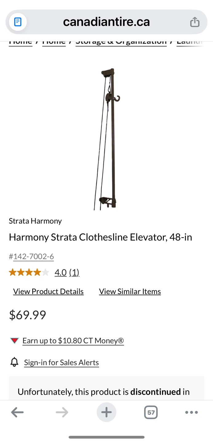 Harmony Strata 48" Clothesline Elevator - New - photo 4