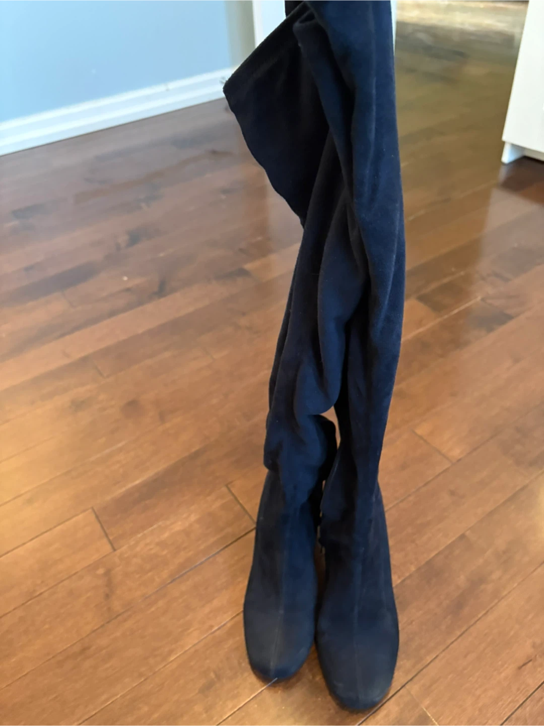 Aldo Blue Suede Over-the-Knee Boots - photo 3