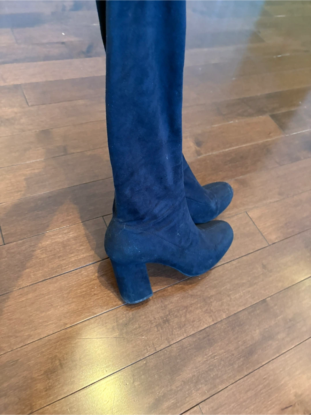 Aldo Blue Suede Over-the-Knee Boots