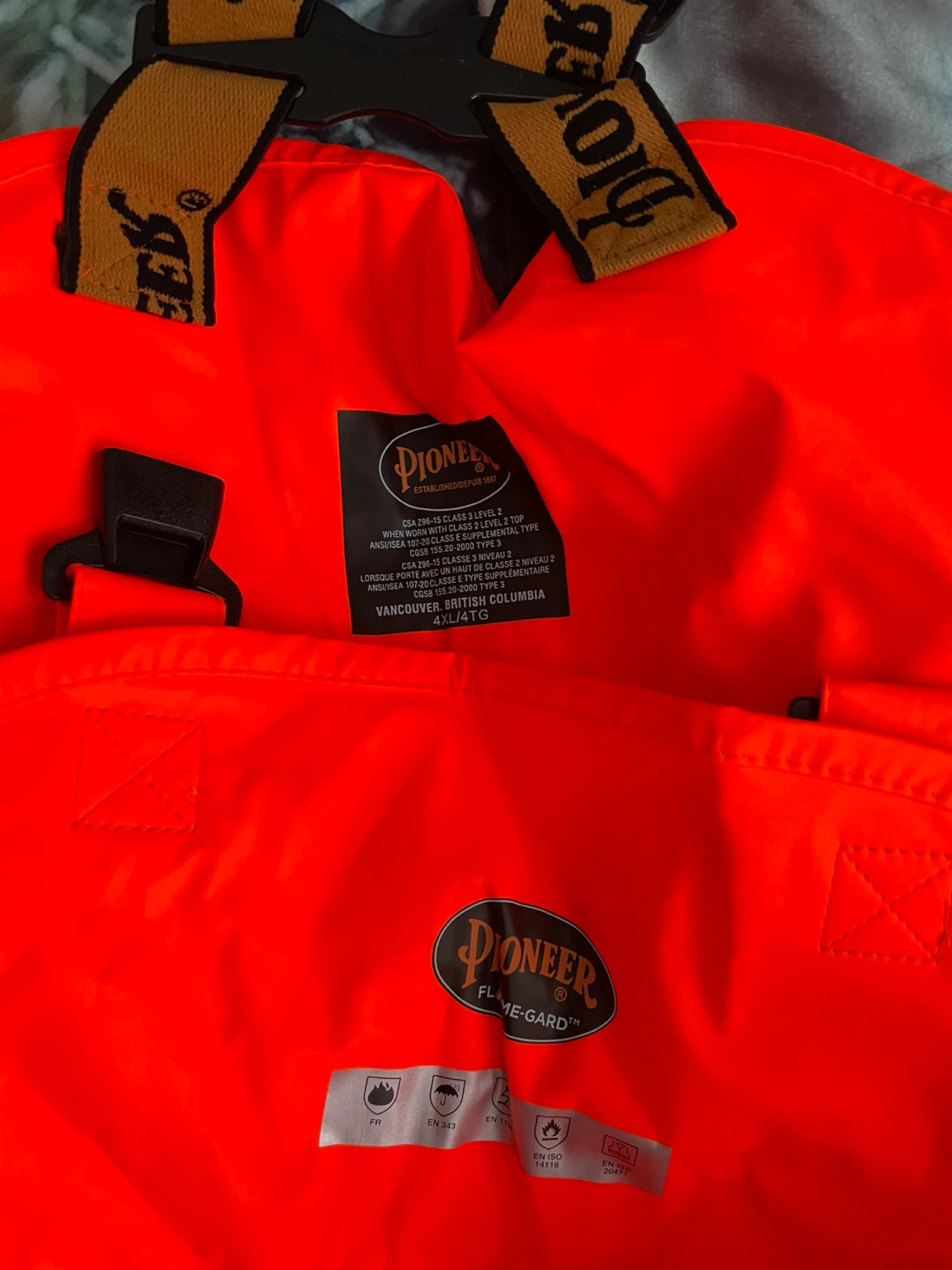 Pioneer Flame-Gard Hi-Vis Rain Gear 4XL