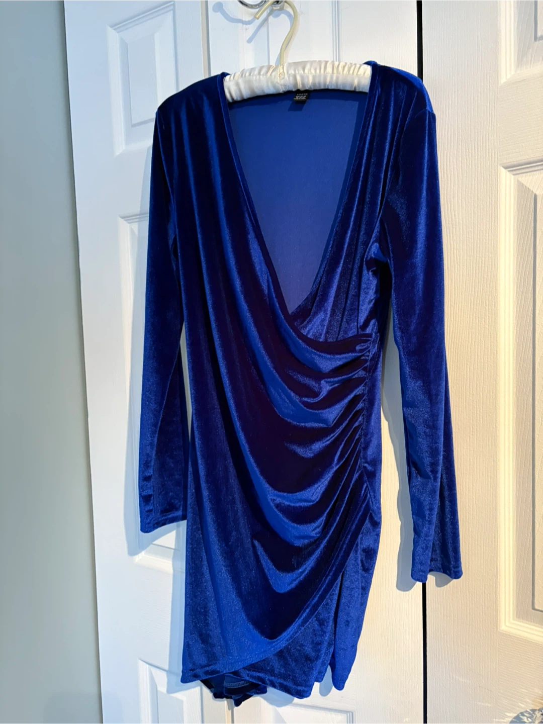 Shein Blue Velvet Dress - Size S