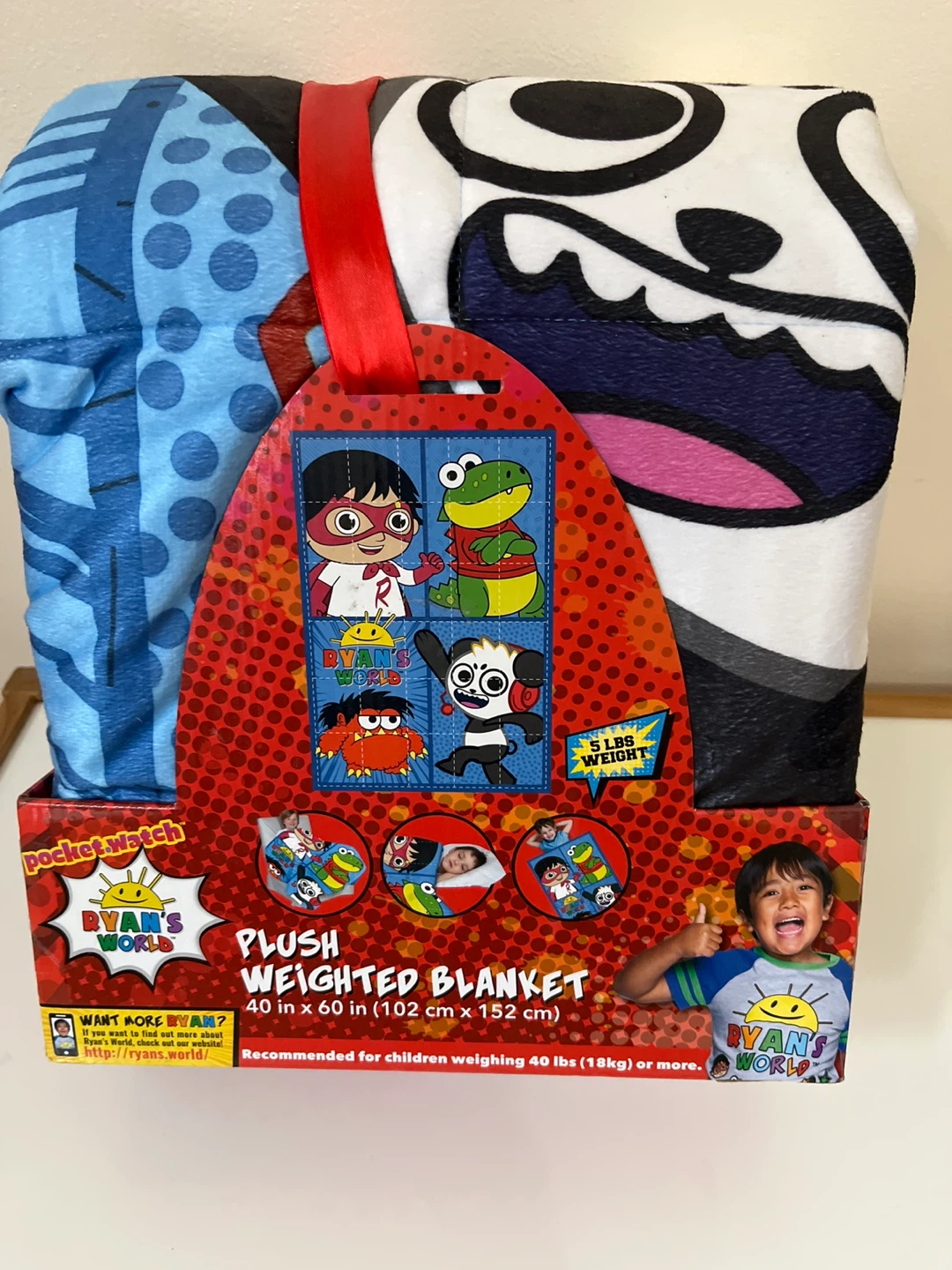 Ryan's World Plush Weighted Blanket 40x60in