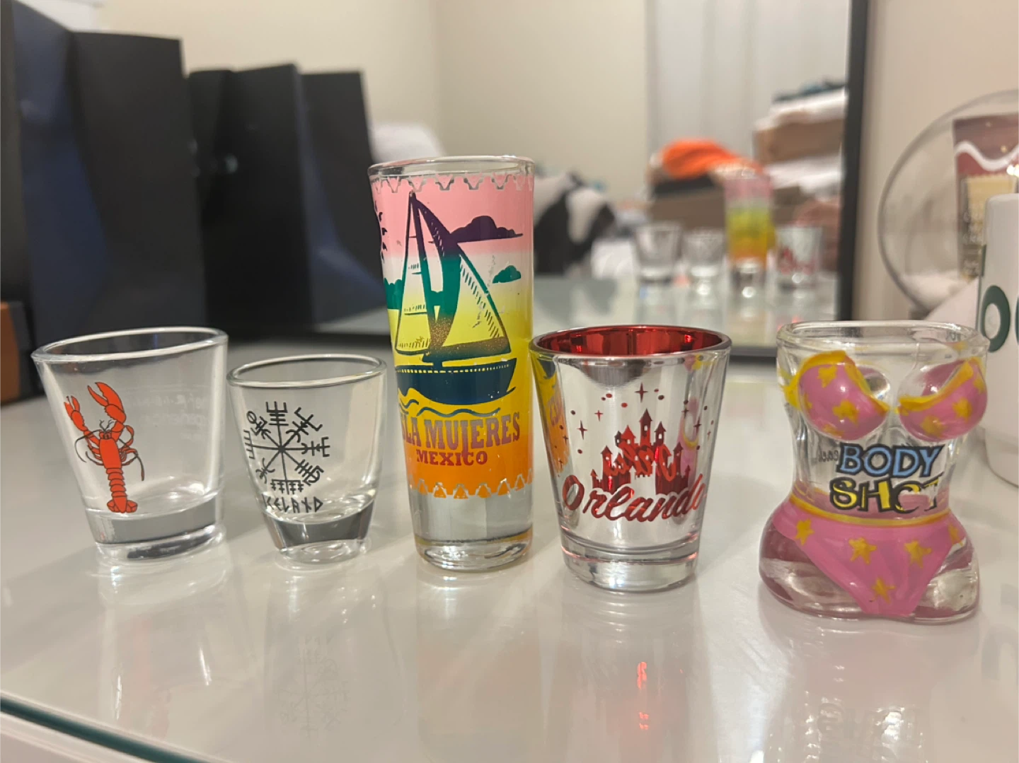 Assorted Shot Glasses - Souvenir Collection