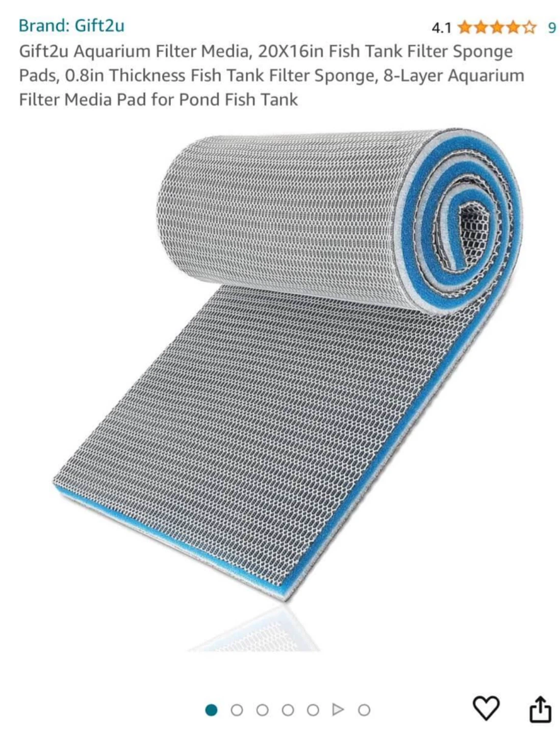 Aquarium Filter Media 20X16in - photo 2