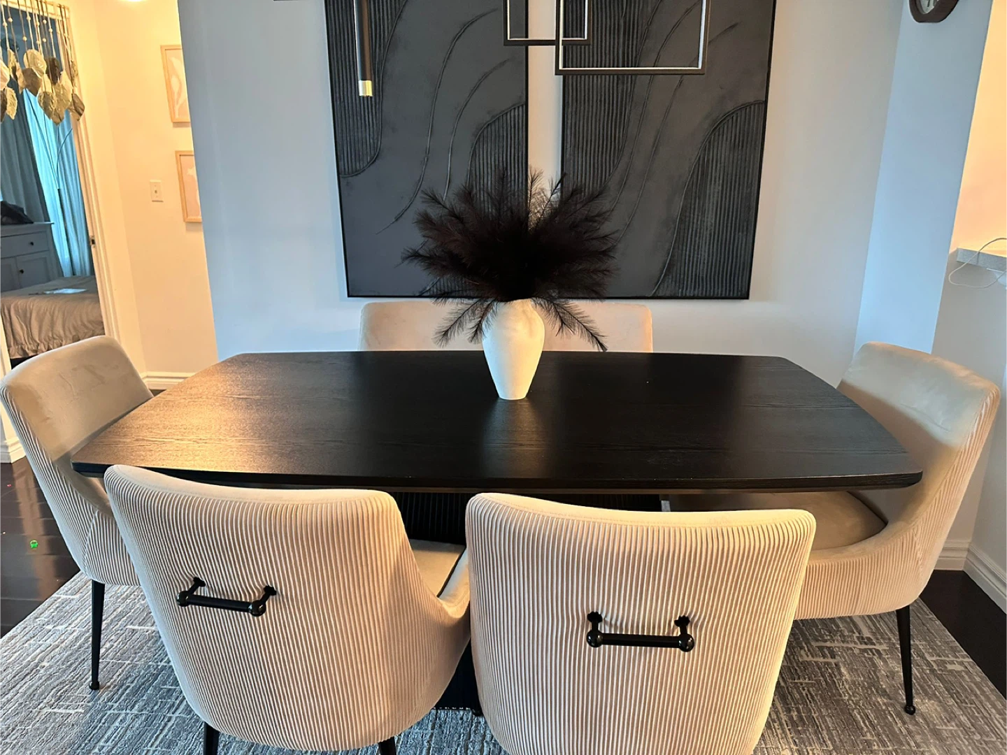 Dining Table - Black - photo 2